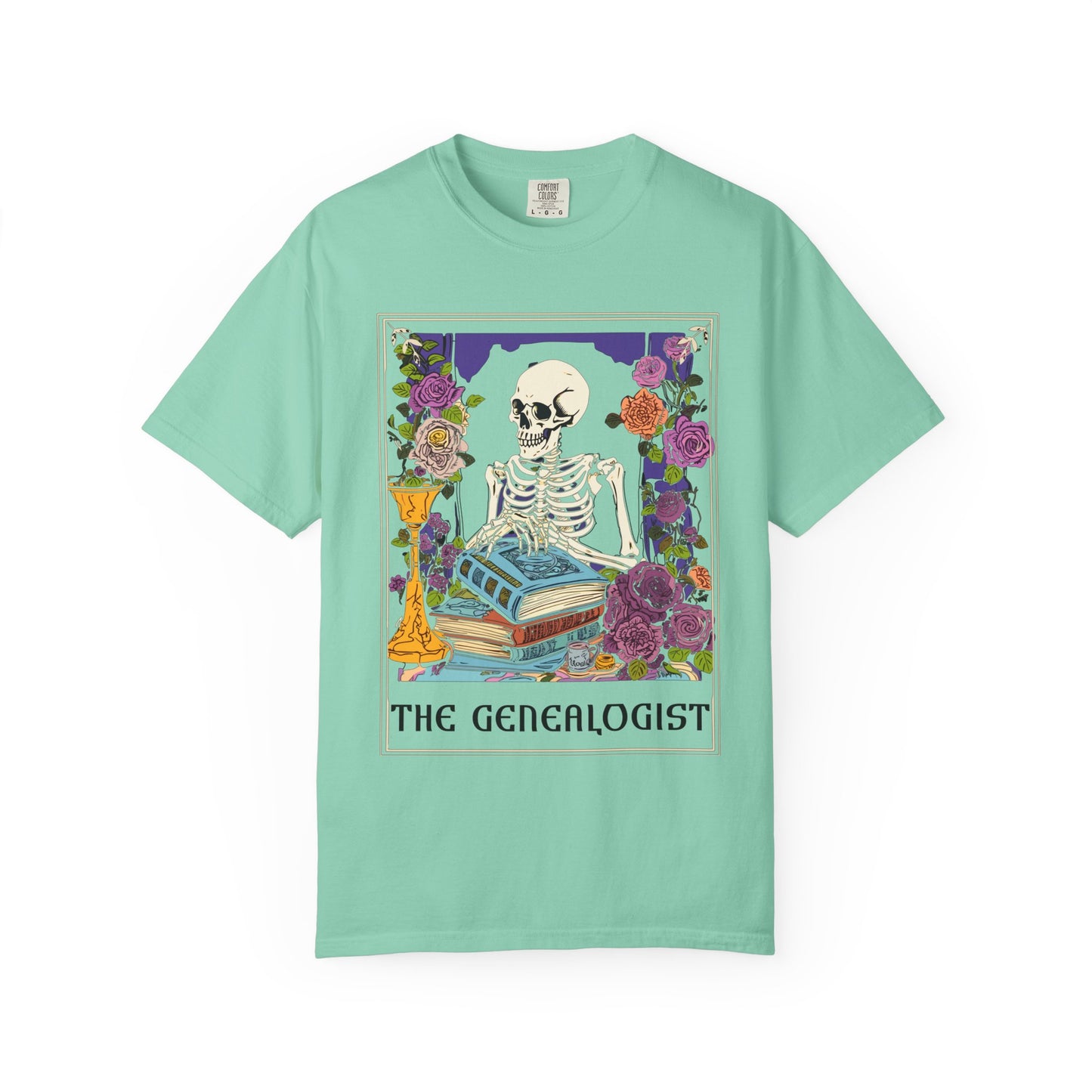 The Genealogist Vintage Skeleton Halloween T-Shirt