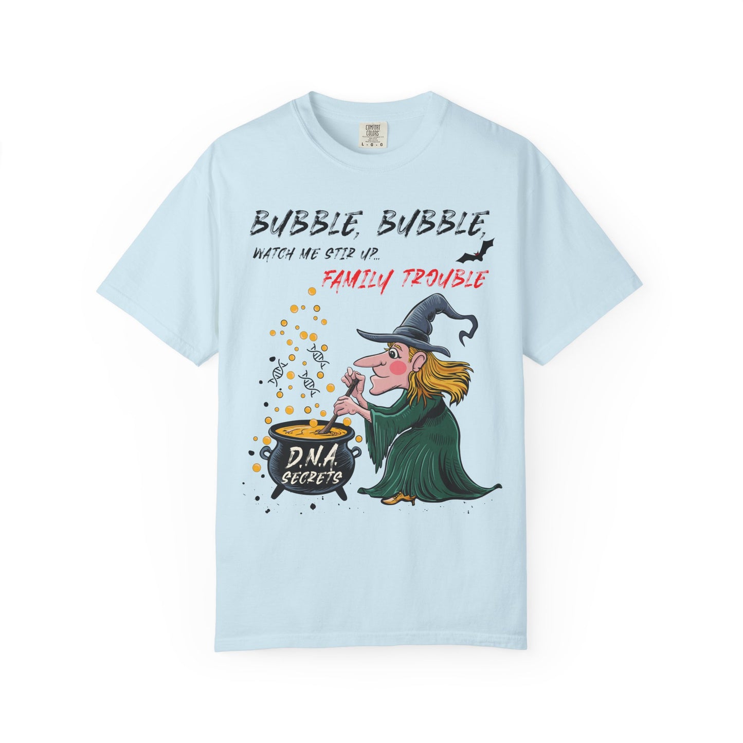 Funny DNA Genealogy T-Shirt Bubble Trouble