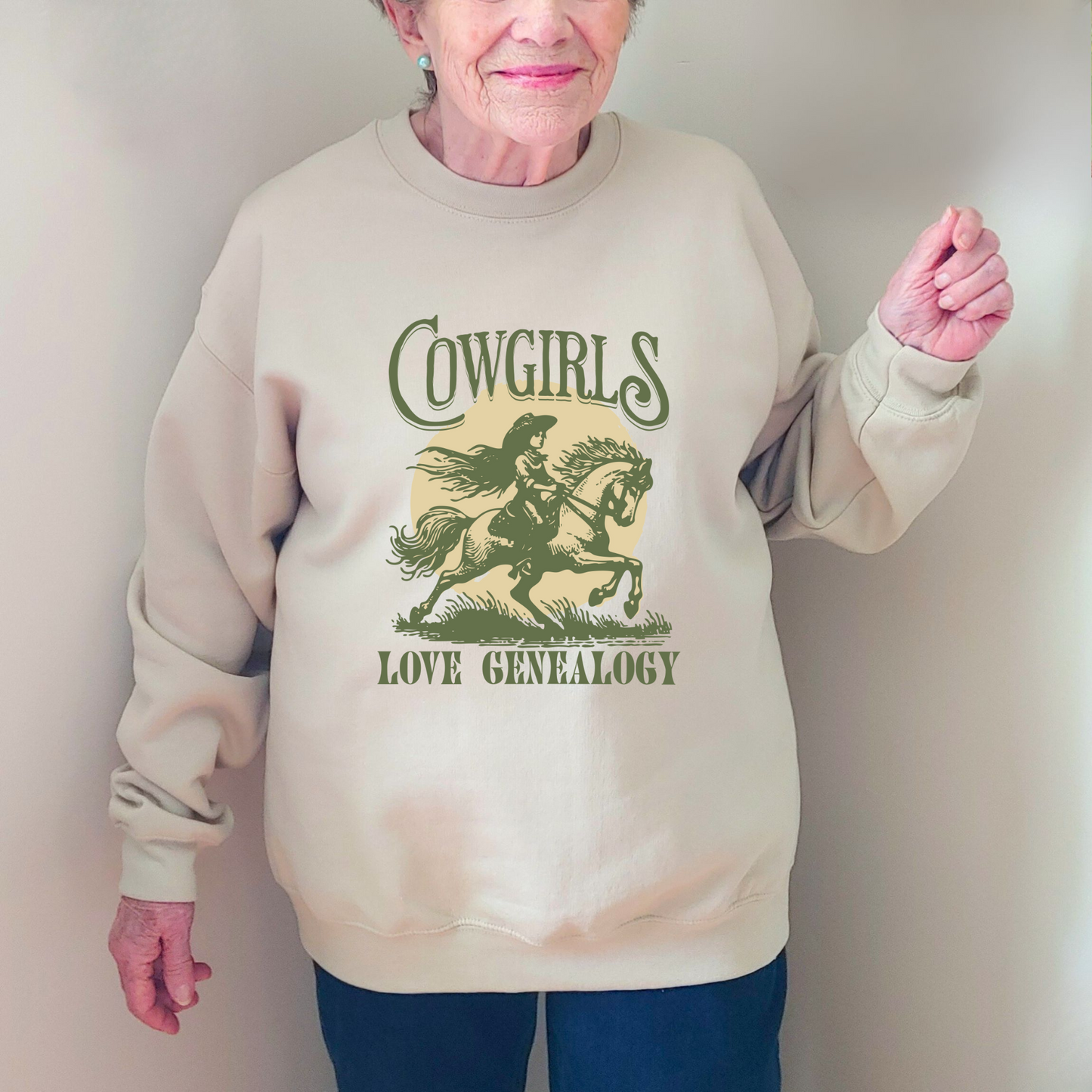 Cowgirls Love Genealogy Sweatshirt