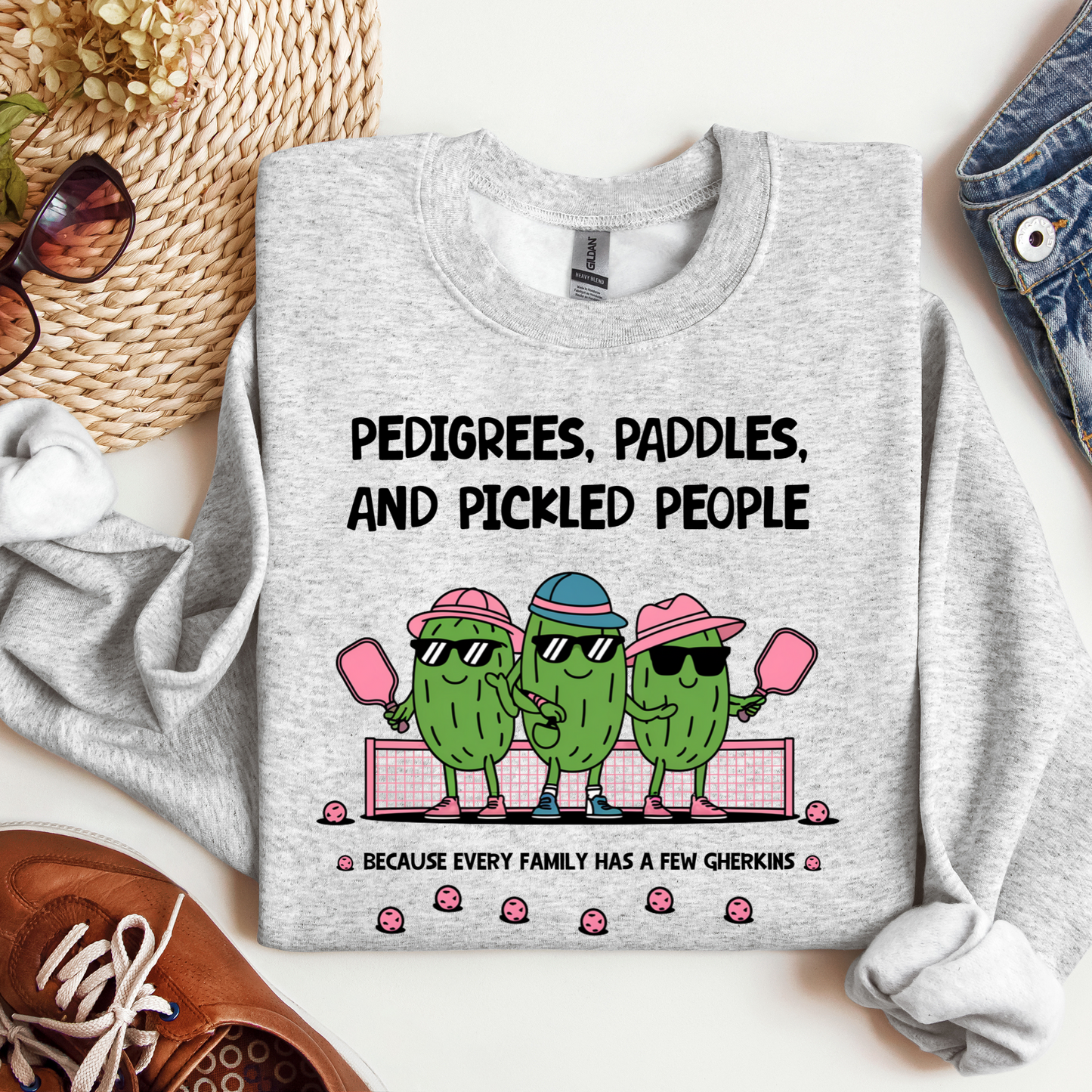 Funny Genealogy Pickleball Sweatshirt
