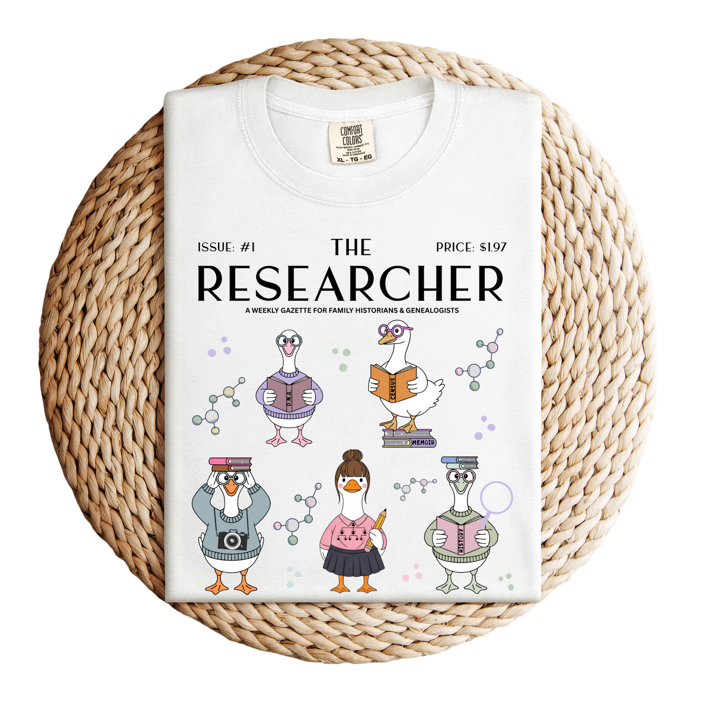 The DNA Researcher Goose Genealogy Shirt