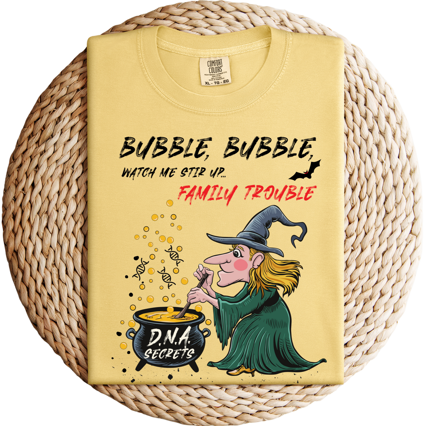 Funny DNA Genealogy T-Shirt Bubble Trouble
