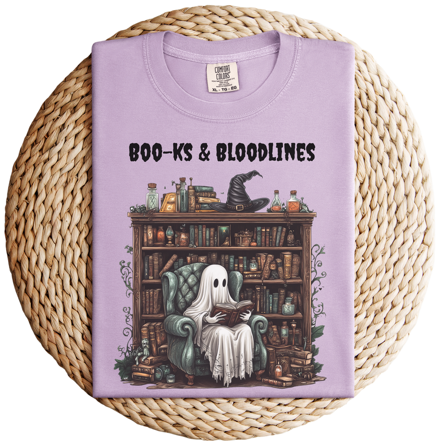 BOO-KS and Bloodlines Funny Genealogy T-Shirt