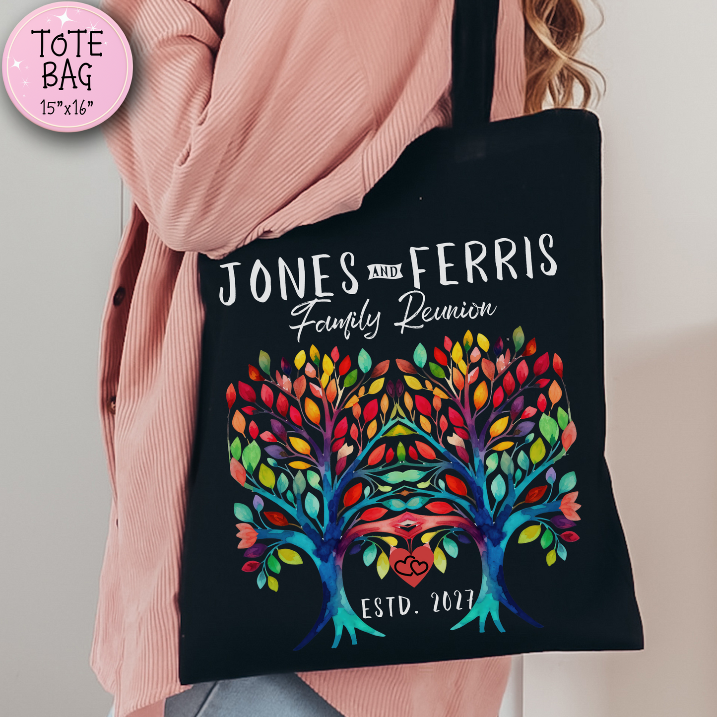 Personalized Family Reunion Tote Bag