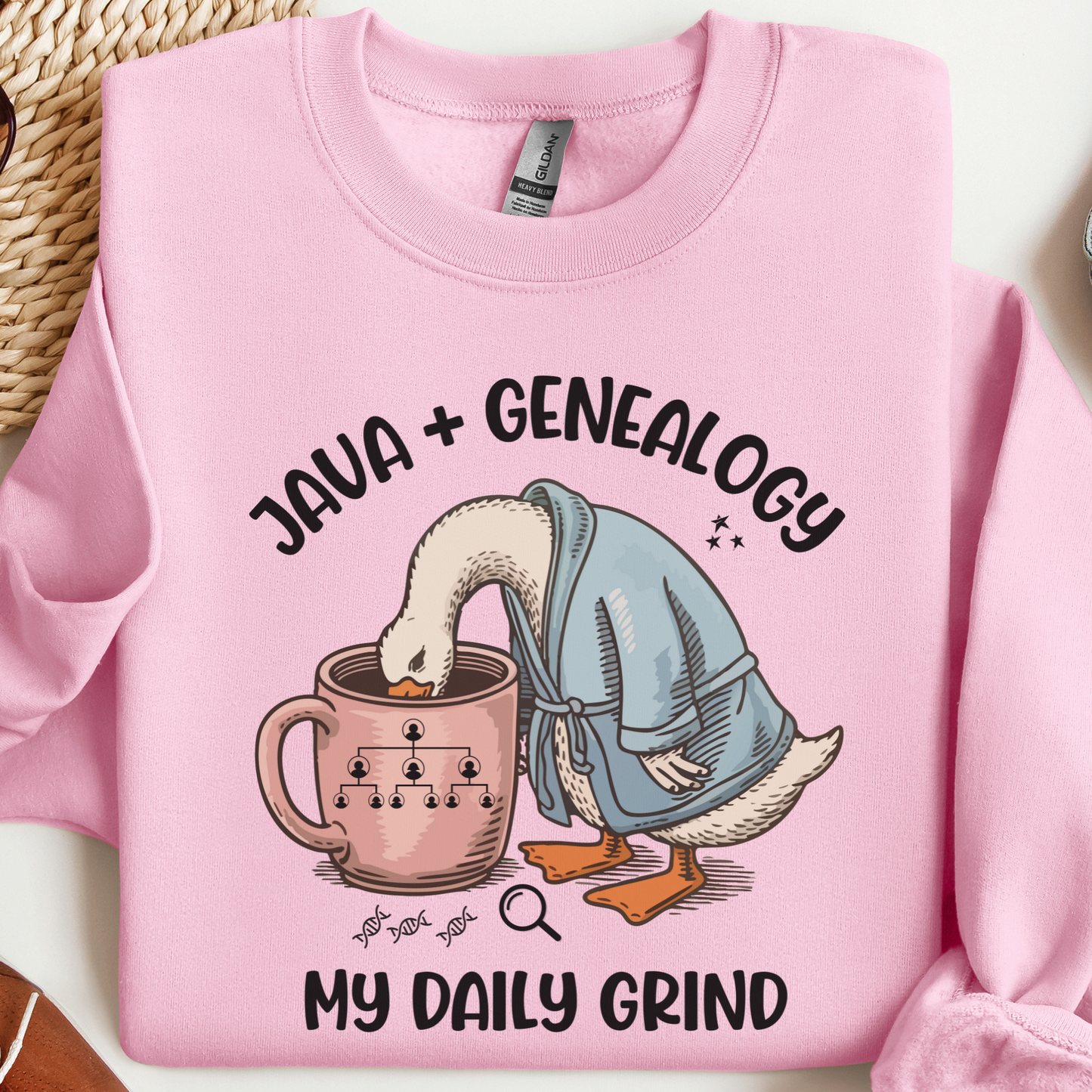Java and Genealogy Sweatshirt