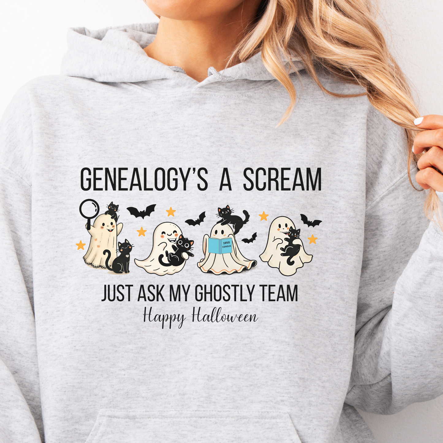 Genealogy's a Scream Halloween Hoodie