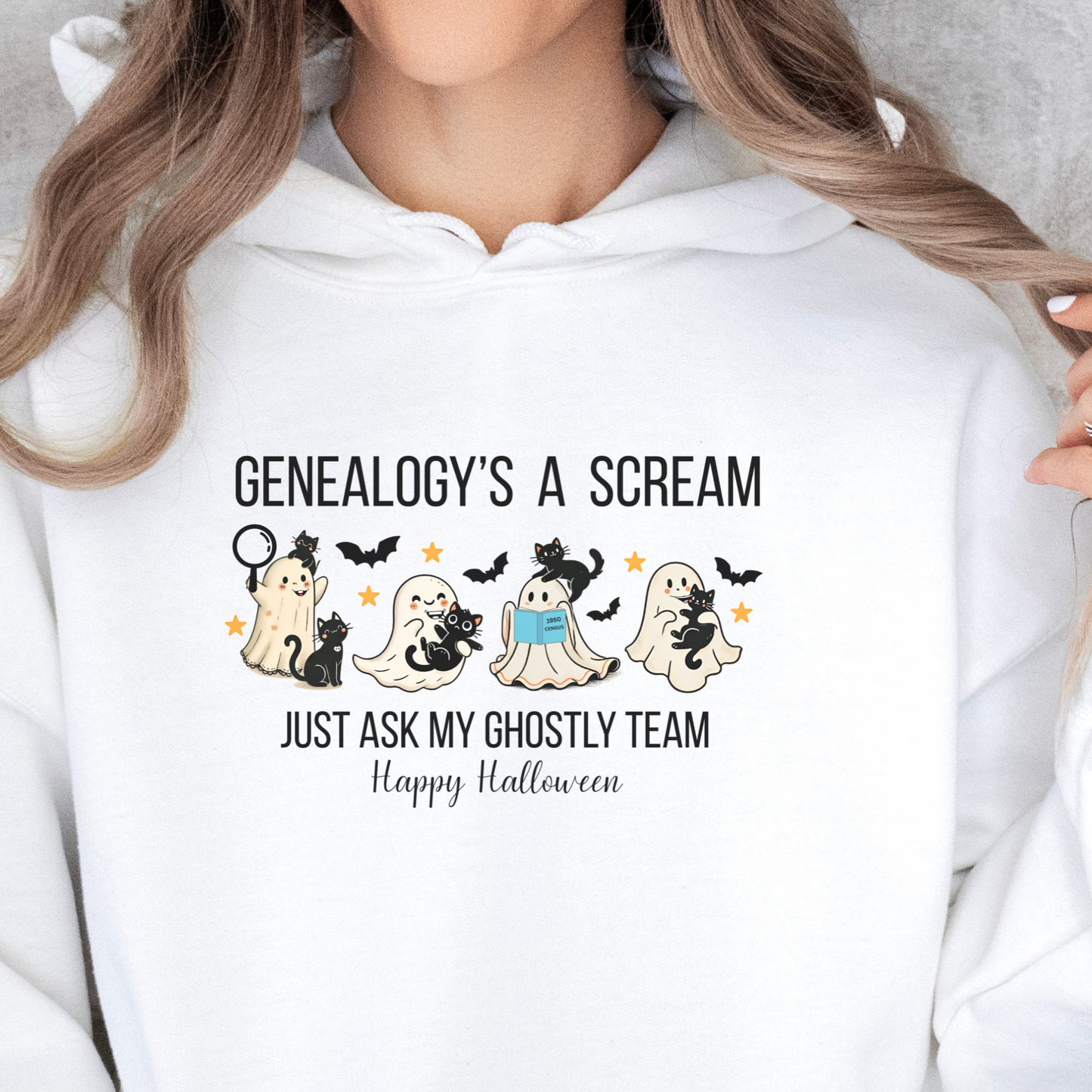 Genealogy's a Scream Halloween Hoodie