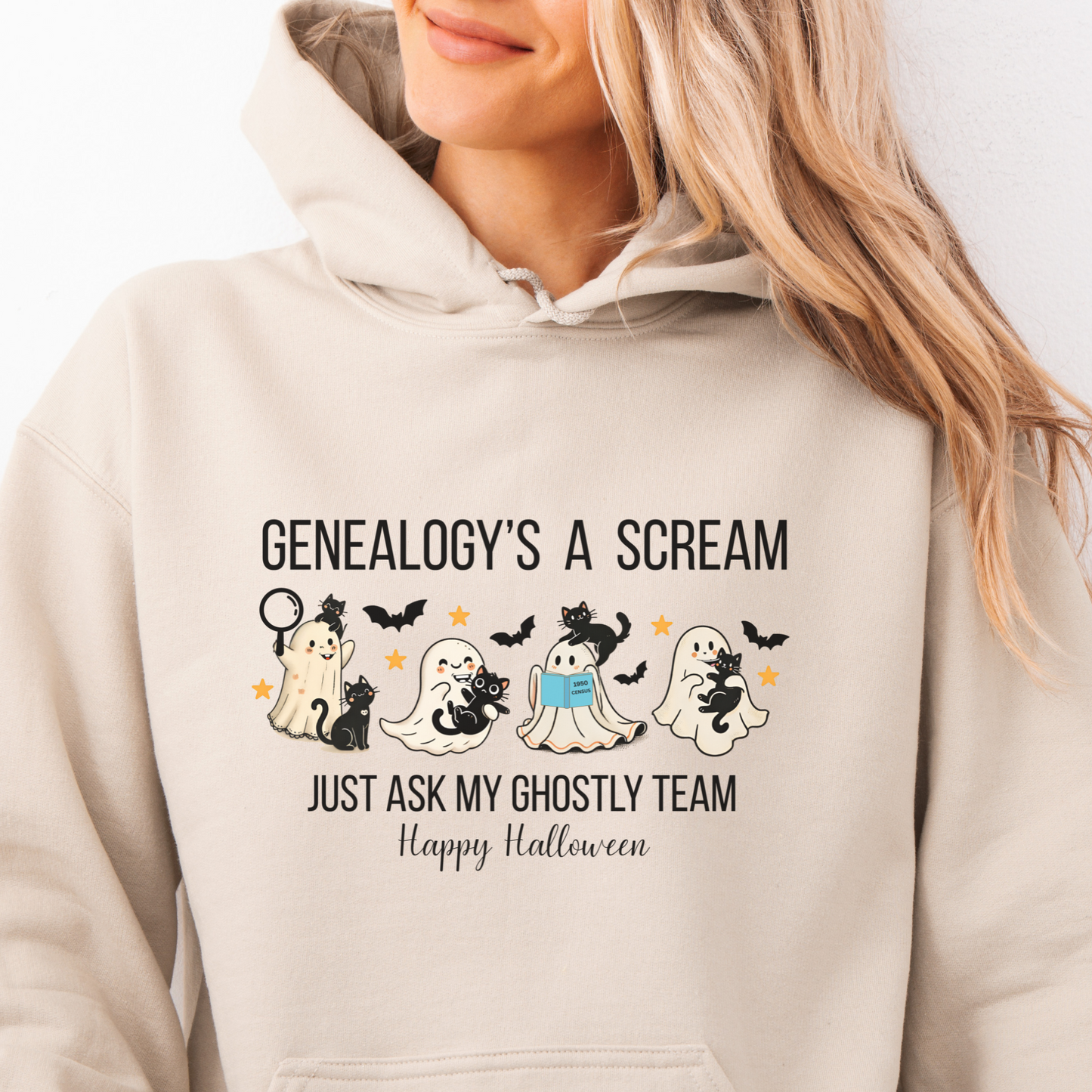 Genealogy's a Scream Halloween Hoodie