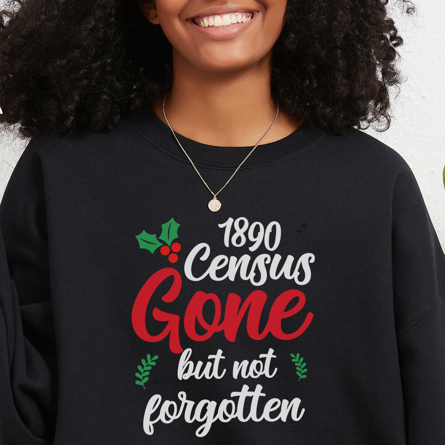 1890 Census Gone But Not Forgotten Sweatshirt