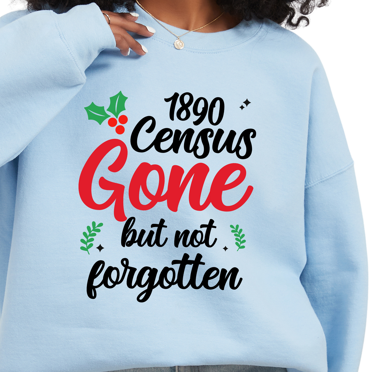 1890 Census Gone But Not Forgotten Sweatshirt