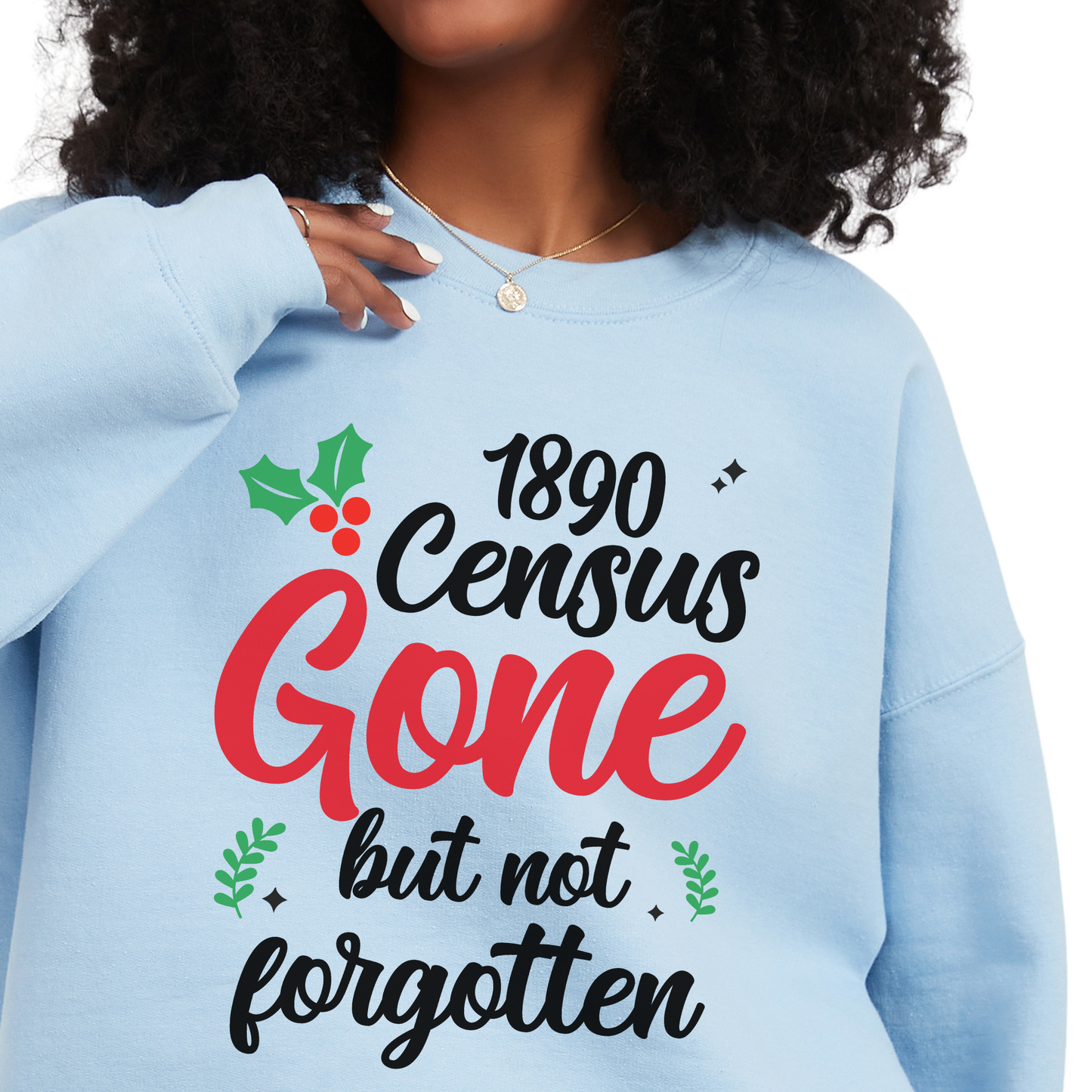 1890 Census Gone But Not Forgotten Sweatshirt