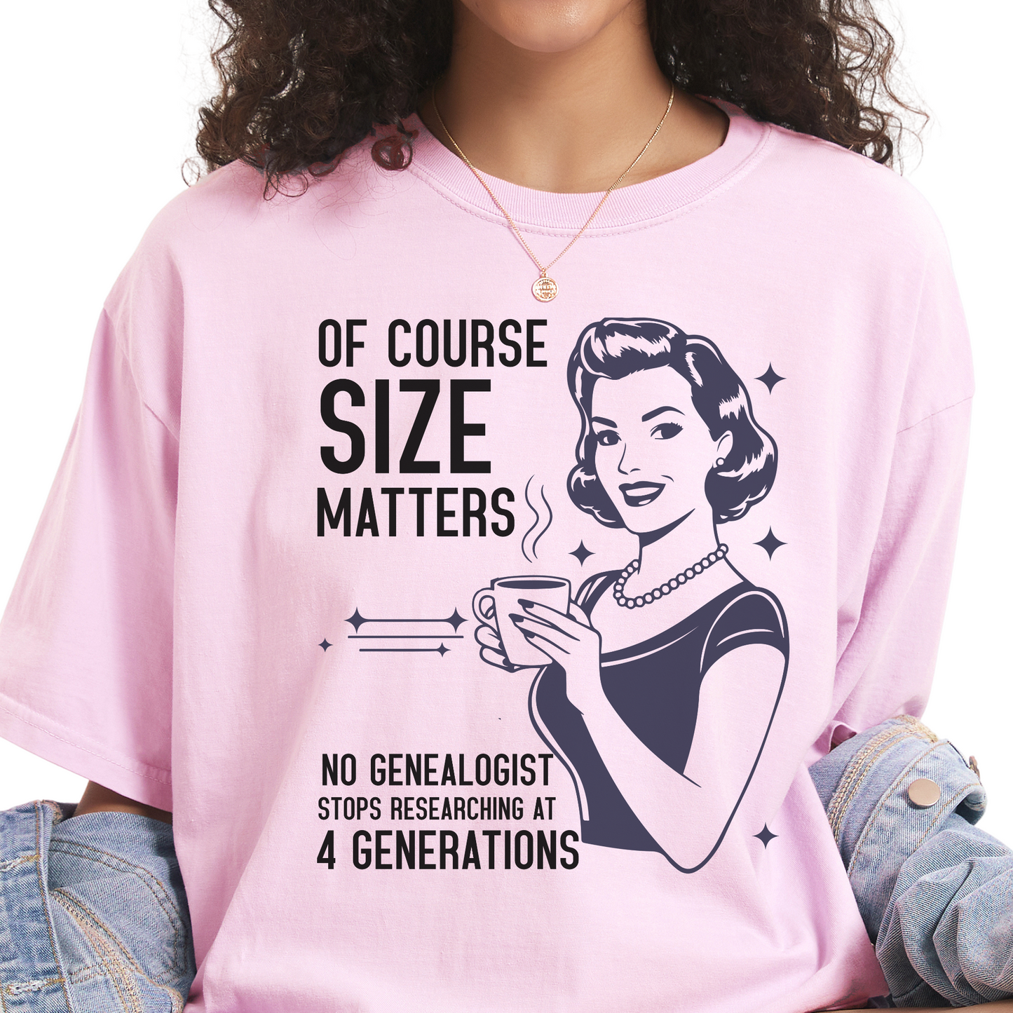 Size Matters Funny Genealogy T-Shirt