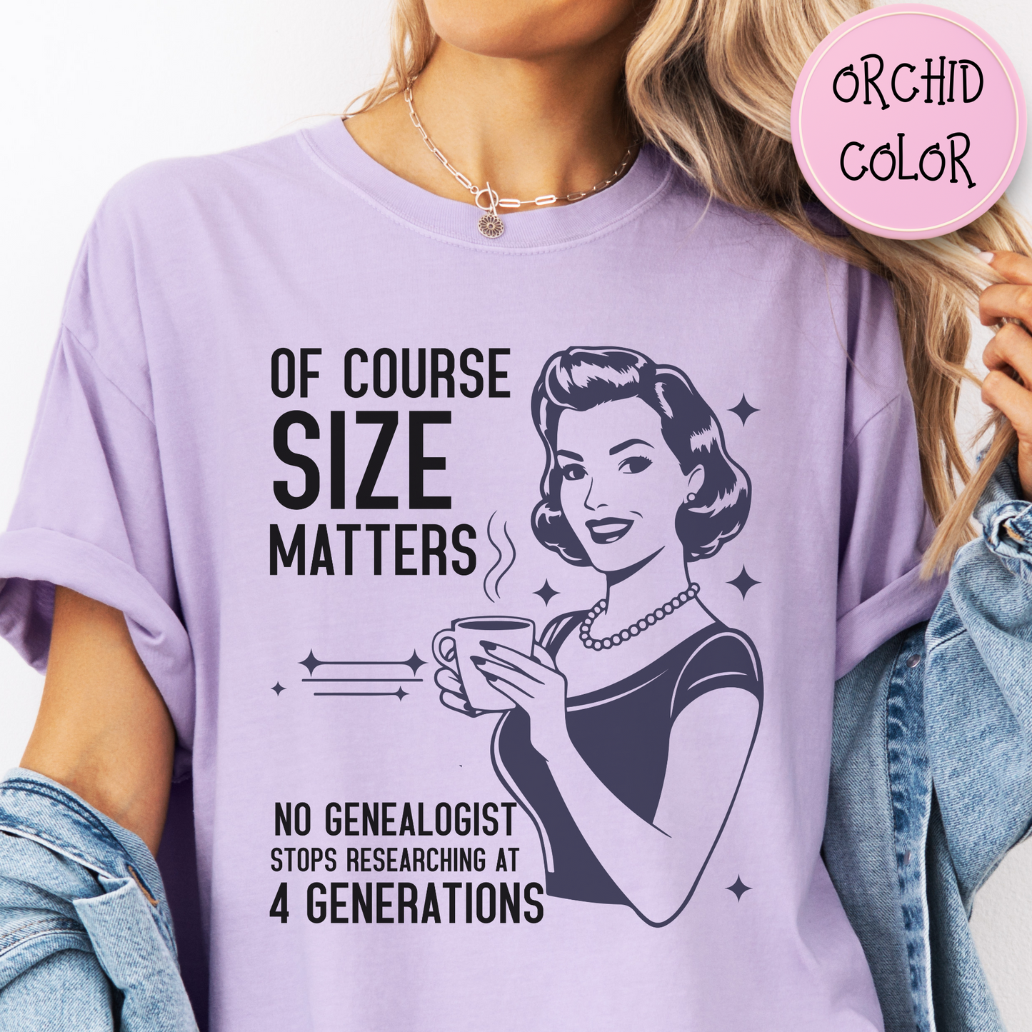 Size Matters Funny Genealogy T-Shirt
