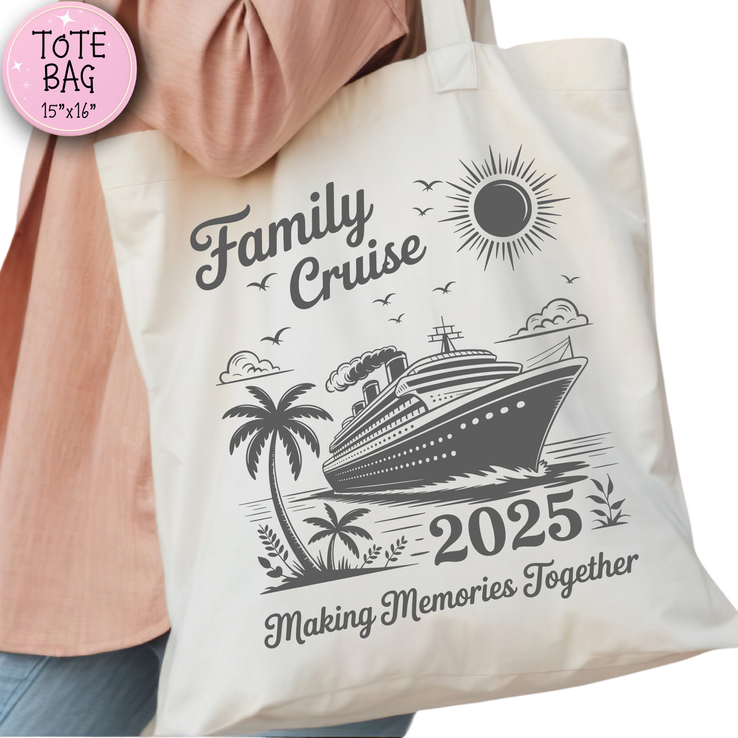 Custom Family Cruise Reunion Tote Bag