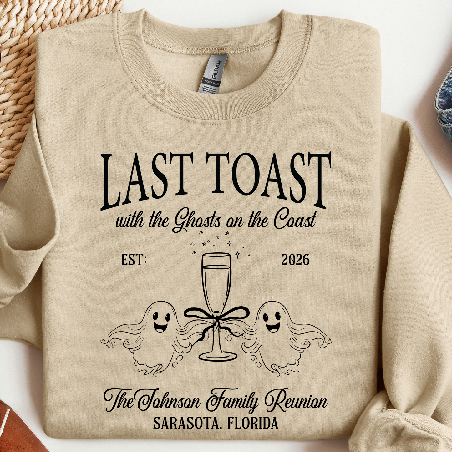 Last Toast With The Ghosts Family Reunion Sweatshirt