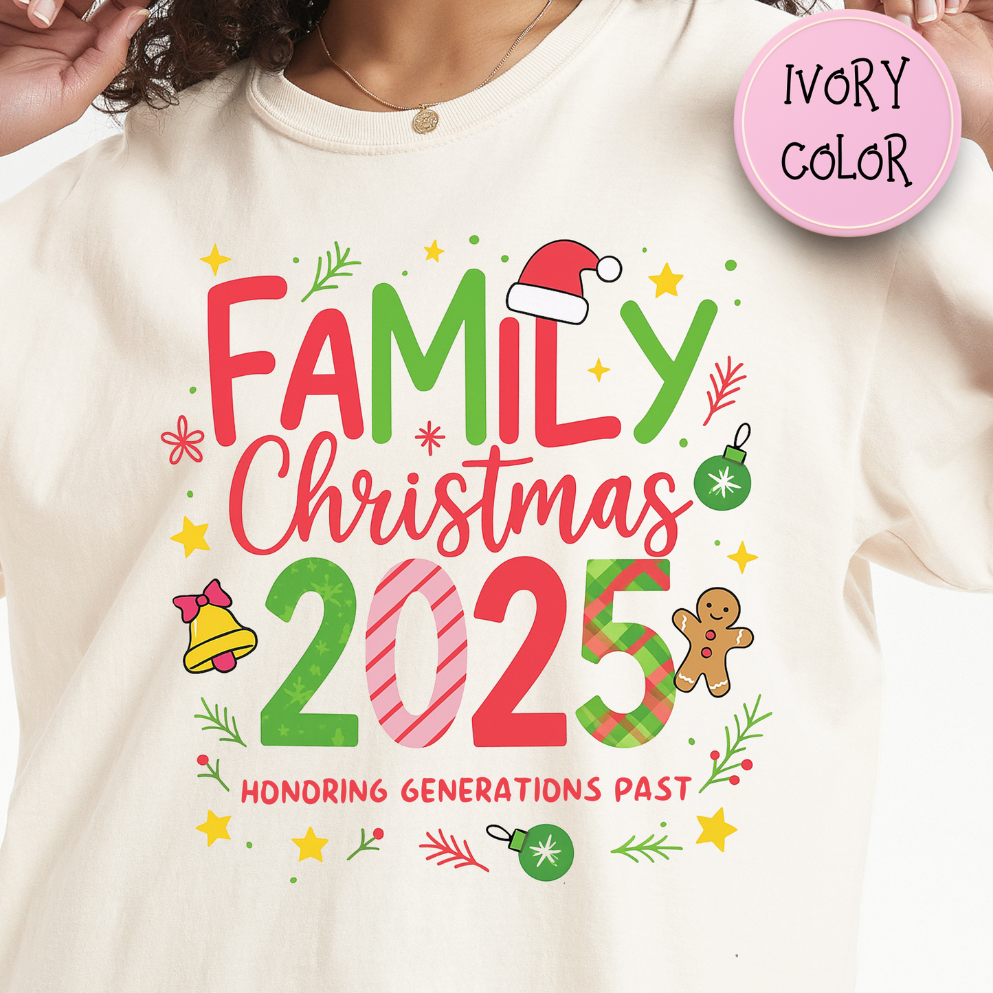 Family Christmas Honoring Generations Past T-Shirt