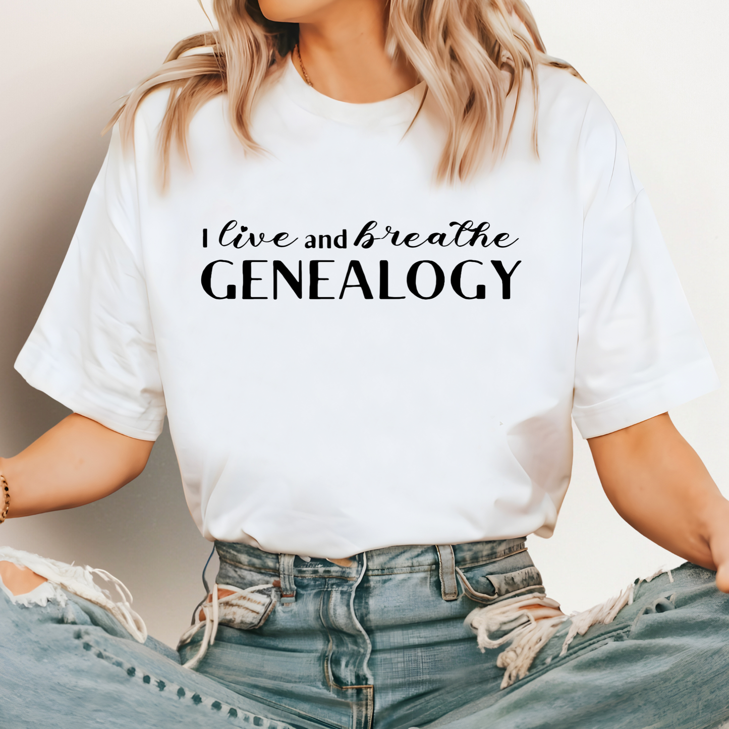 I Live and Breathe Genealogy Shirt