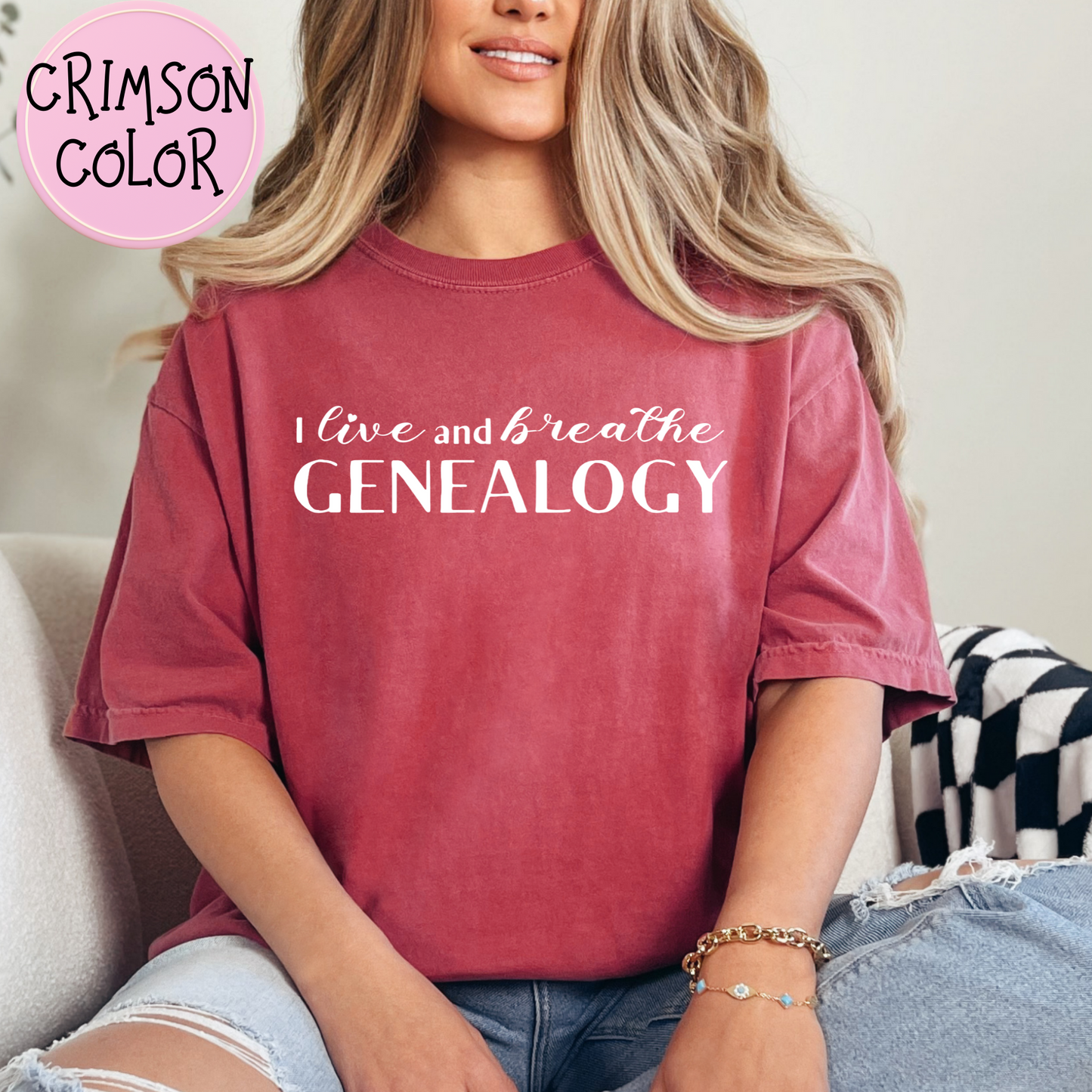 I Live and Breathe Genealogy Shirt