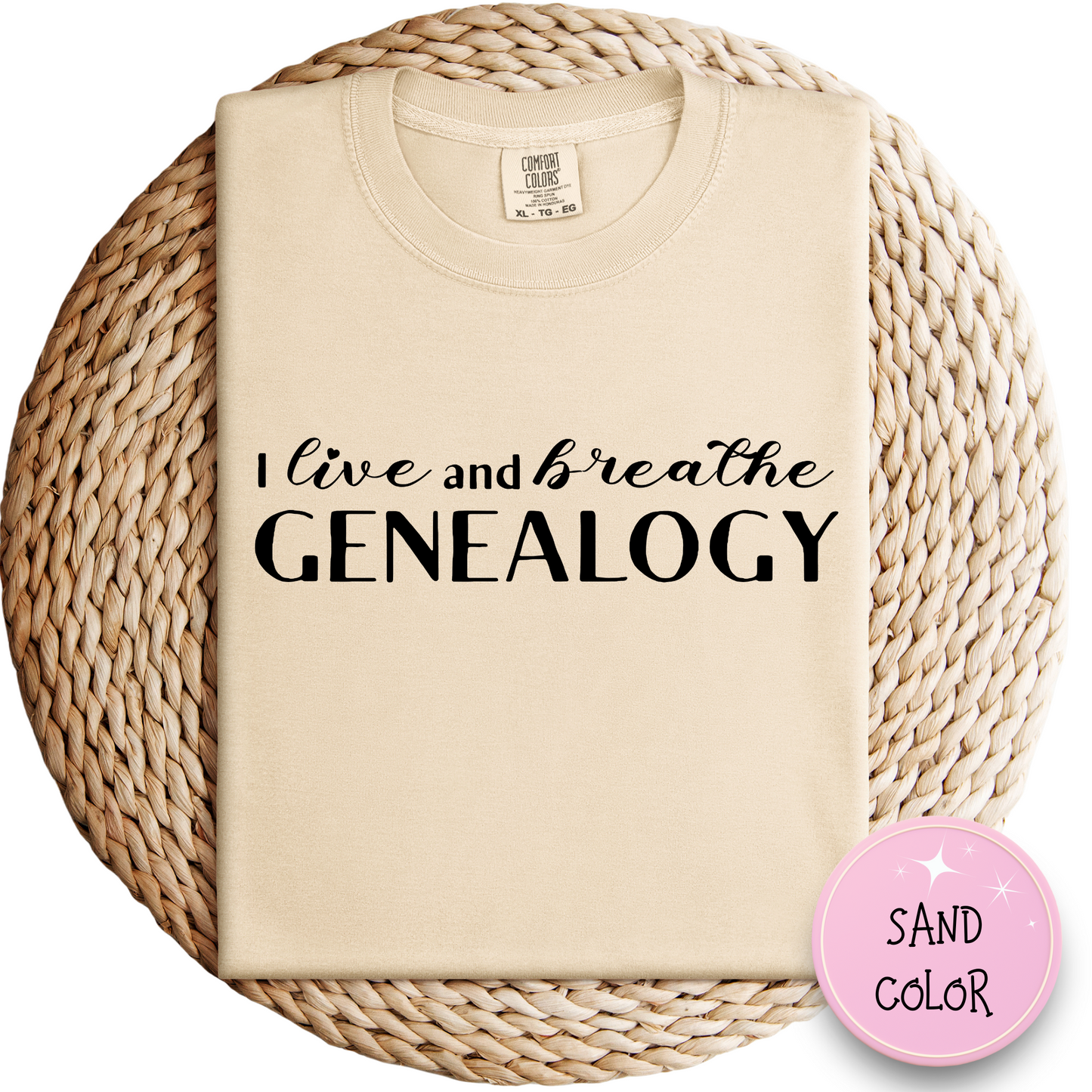 I Live and Breathe Genealogy Shirt