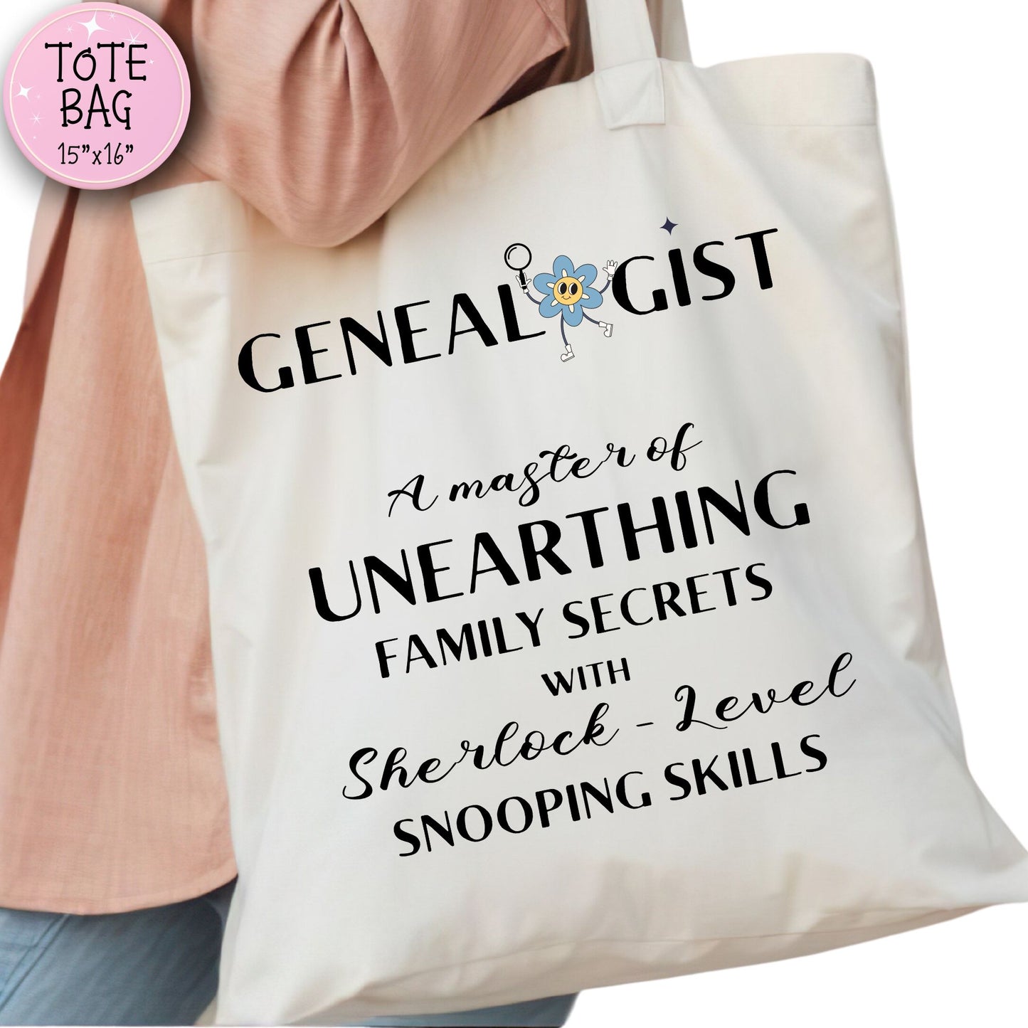 Genealogist Description Tote Bag
