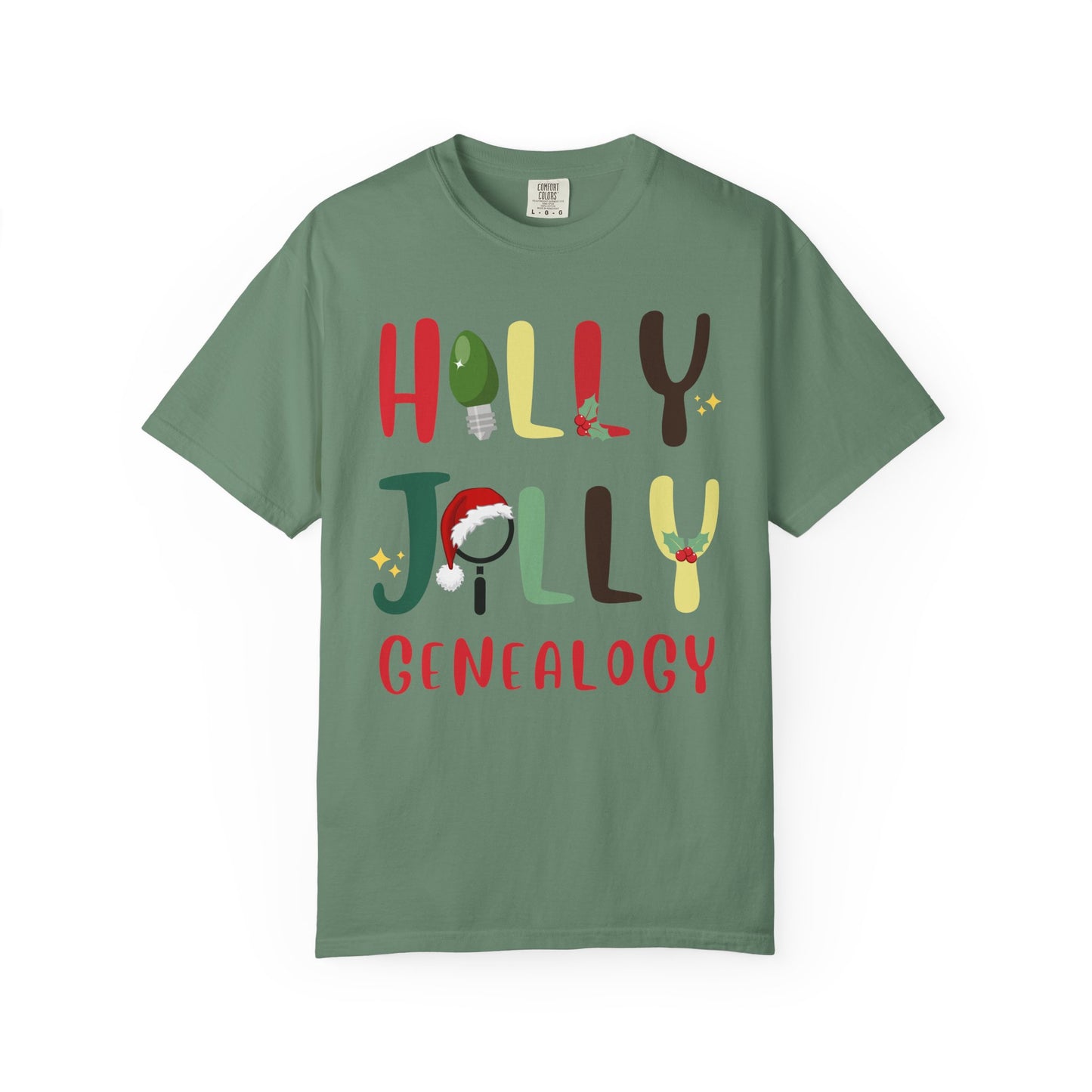 Holly Jolly Genealogy Christmas T-Shirt