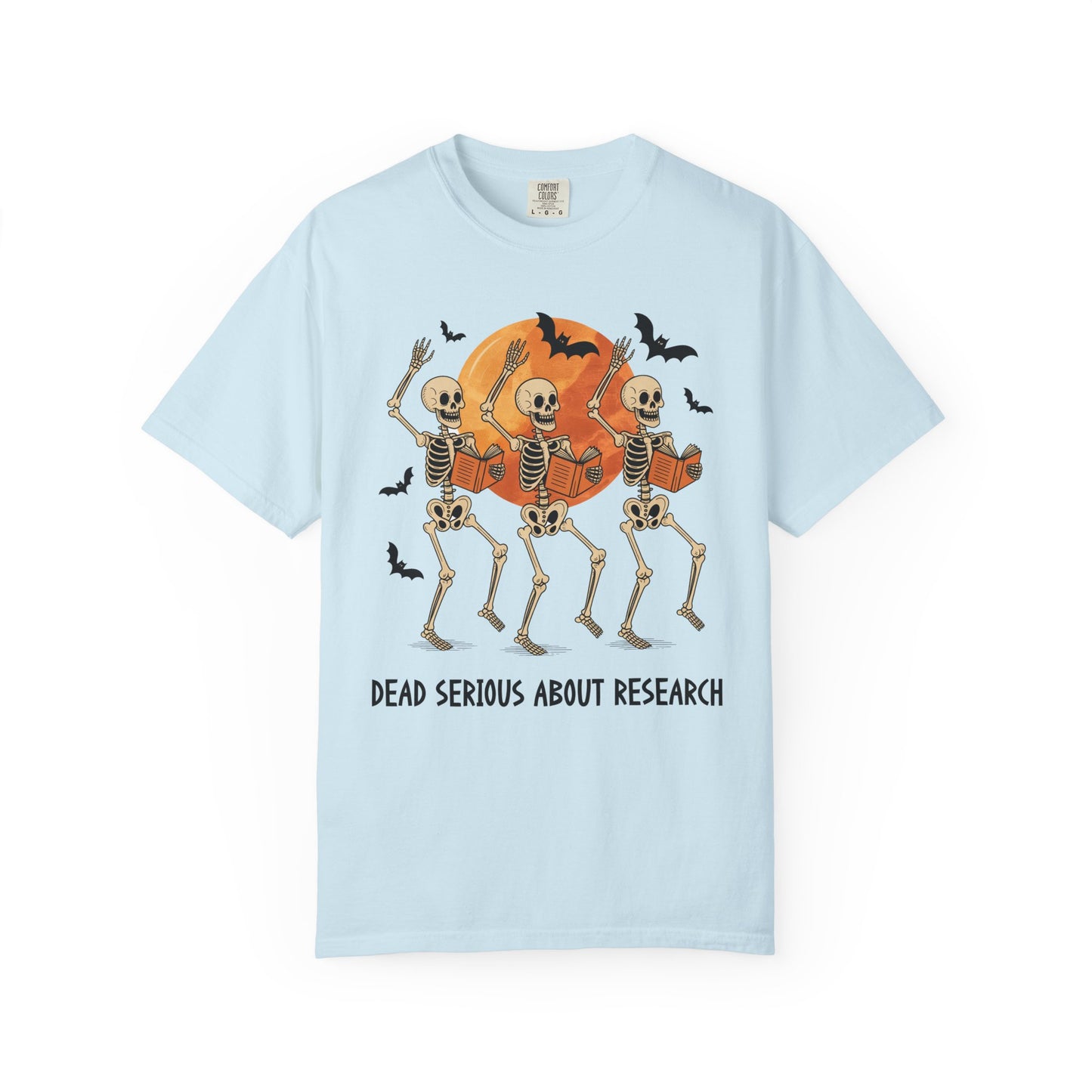Dead Serious about Research Skeleton Halloween T-Shirt