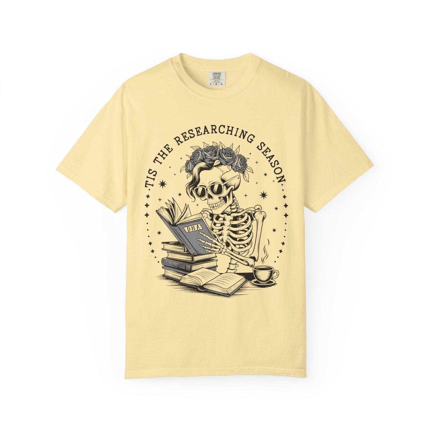 Tis the Researching Season Skeleton Shirt