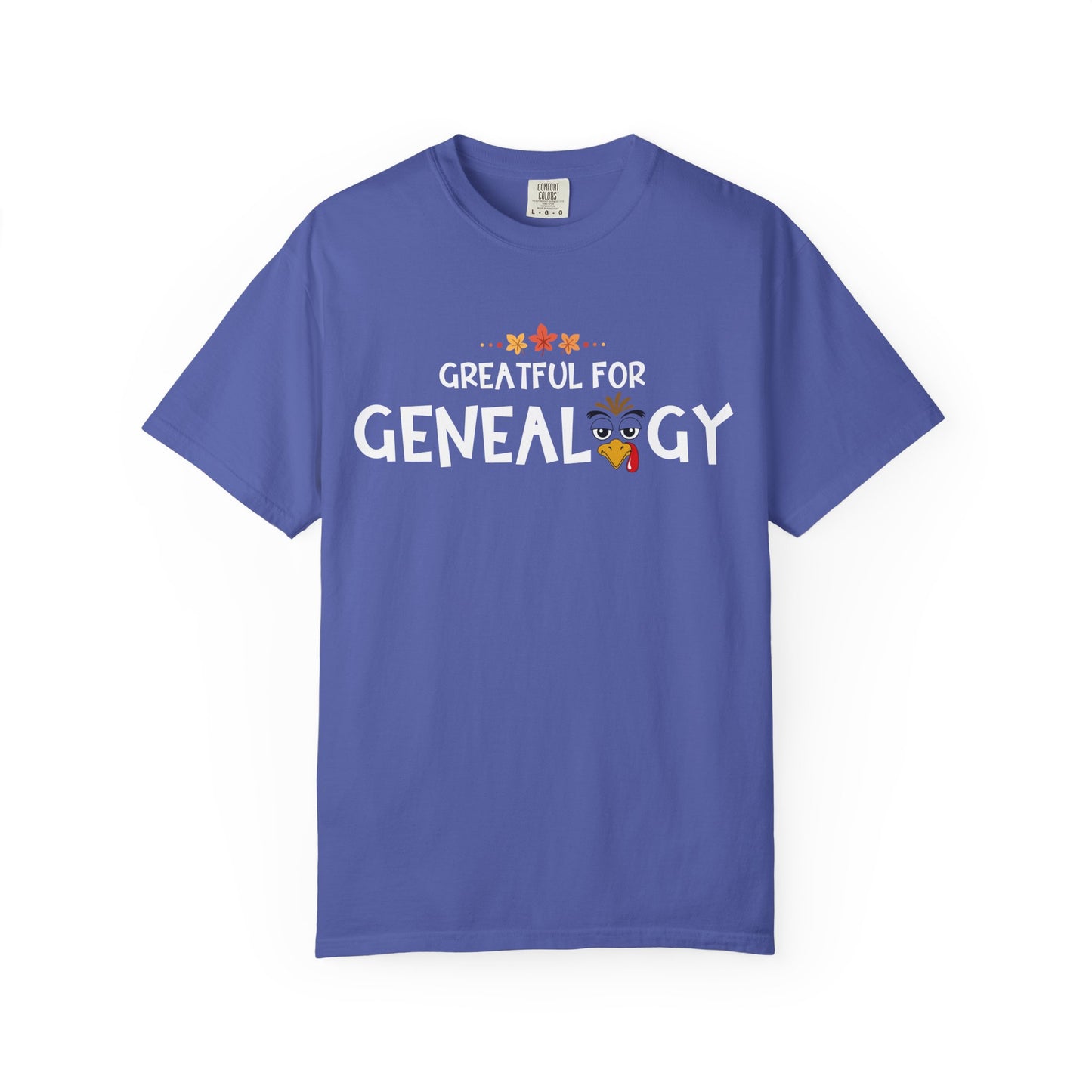 Grateful for Genealogy Thanksgiving Tshirt Gift