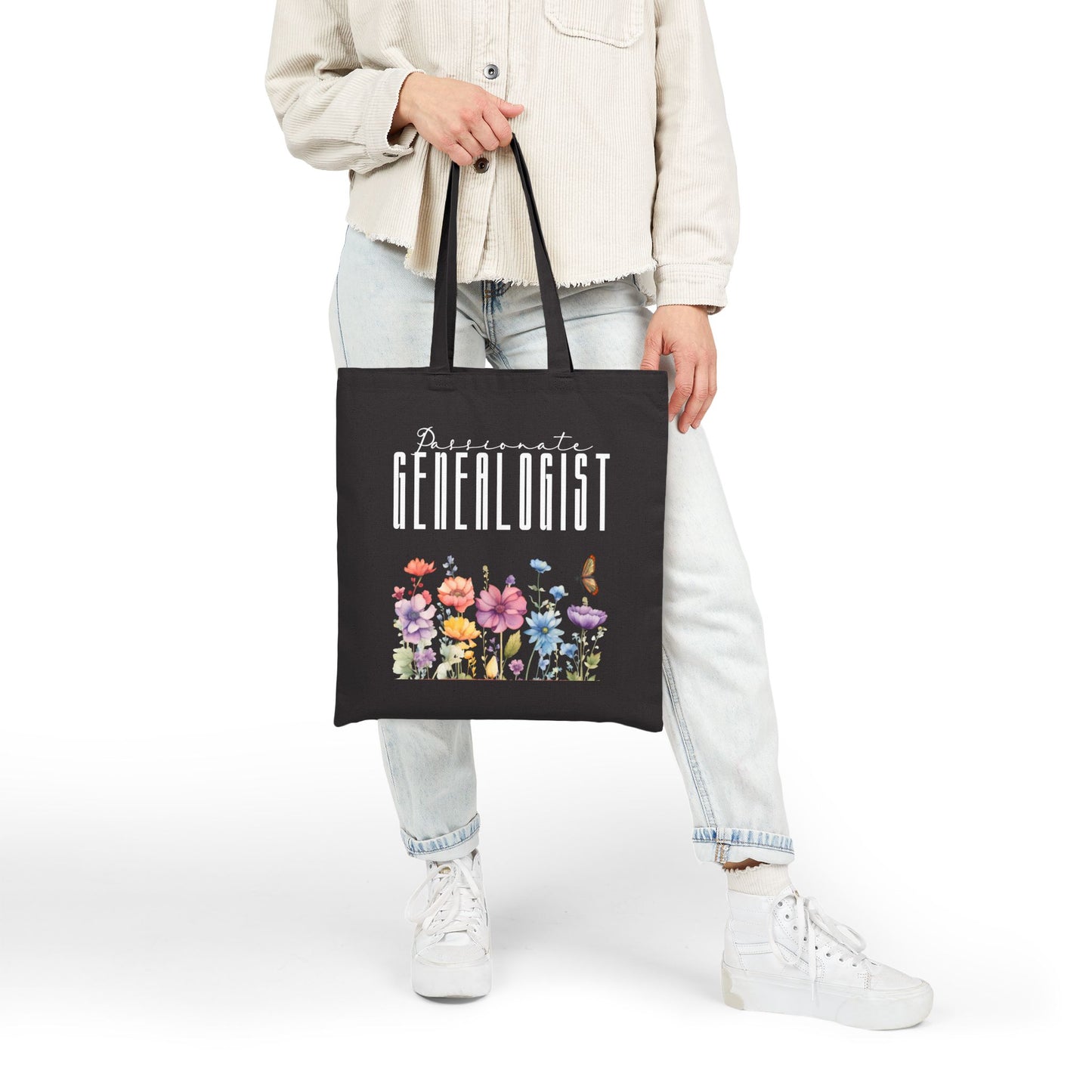 Passionate Genealogist Wildflower Tote Bag