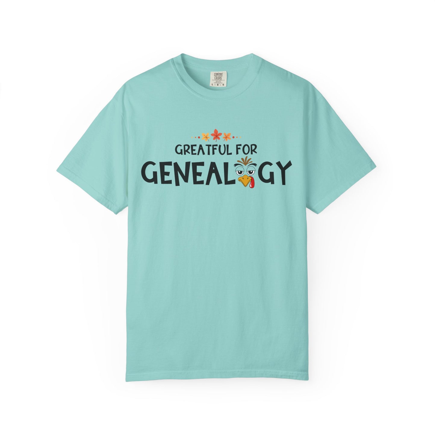 Grateful for Genealogy Thanksgiving Tshirt Gift