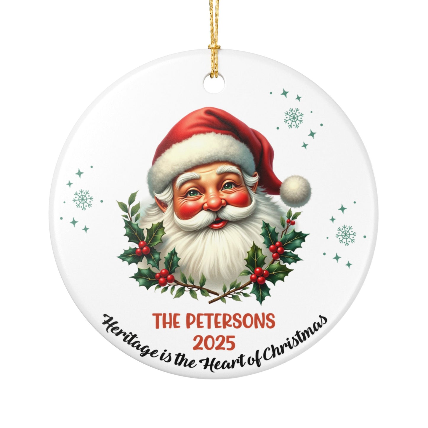 Personalized Santa Christmas Ornament