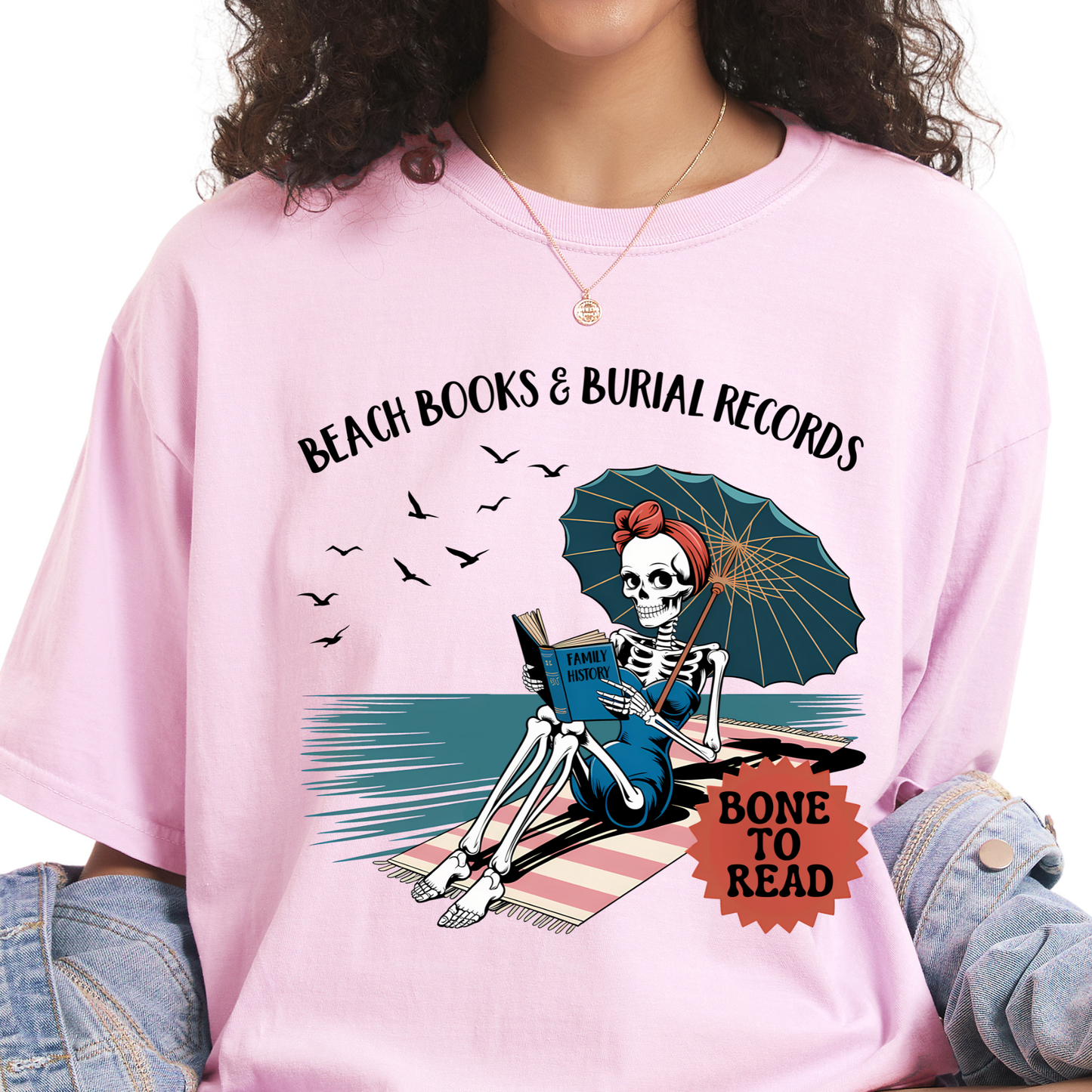 Beach Books & Burial Records T-Shirt