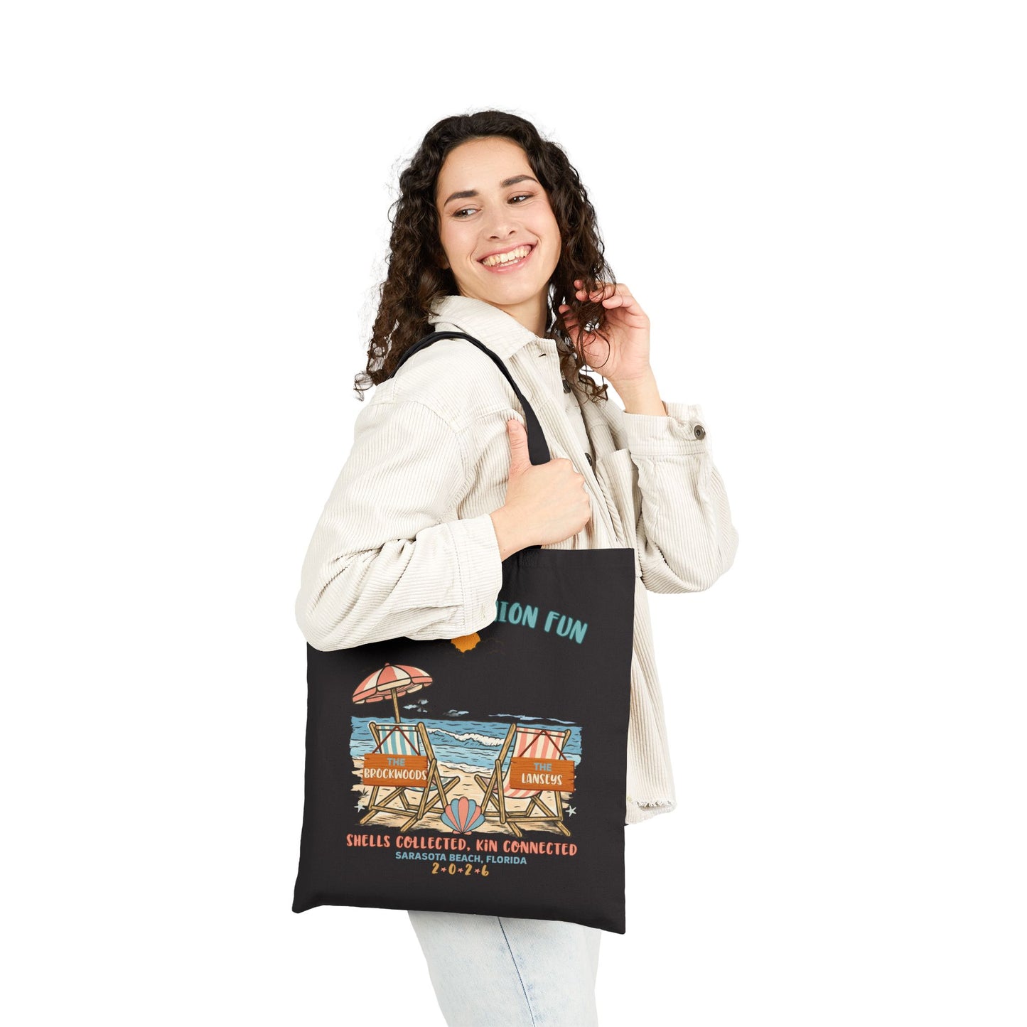 Personalized Family Reunion Beach Tote Bag