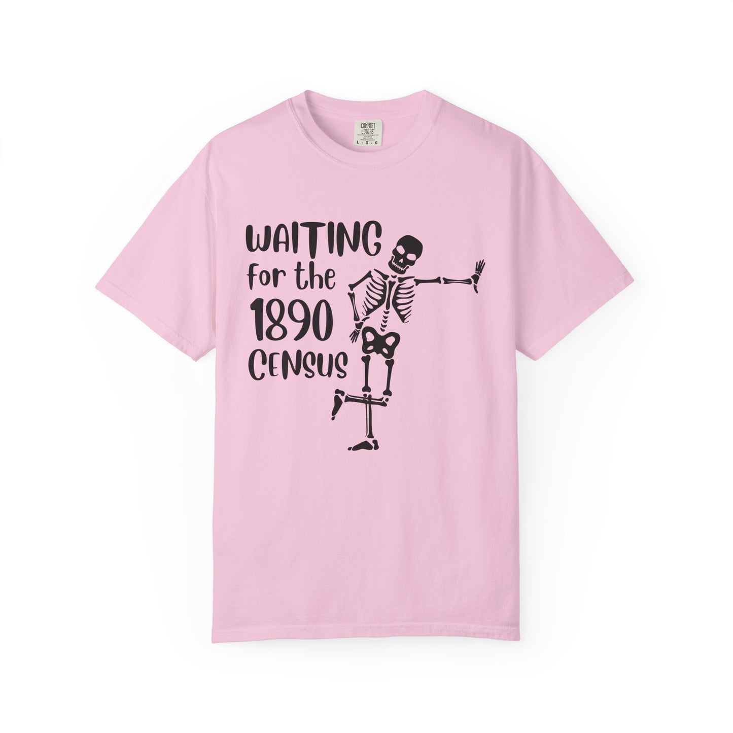 Waiting for the 1890 Census Skeleton Genealogy Shirt