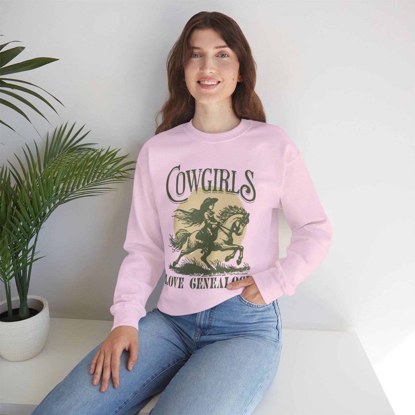 Cowgirls Love Genealogy Sweatshirt