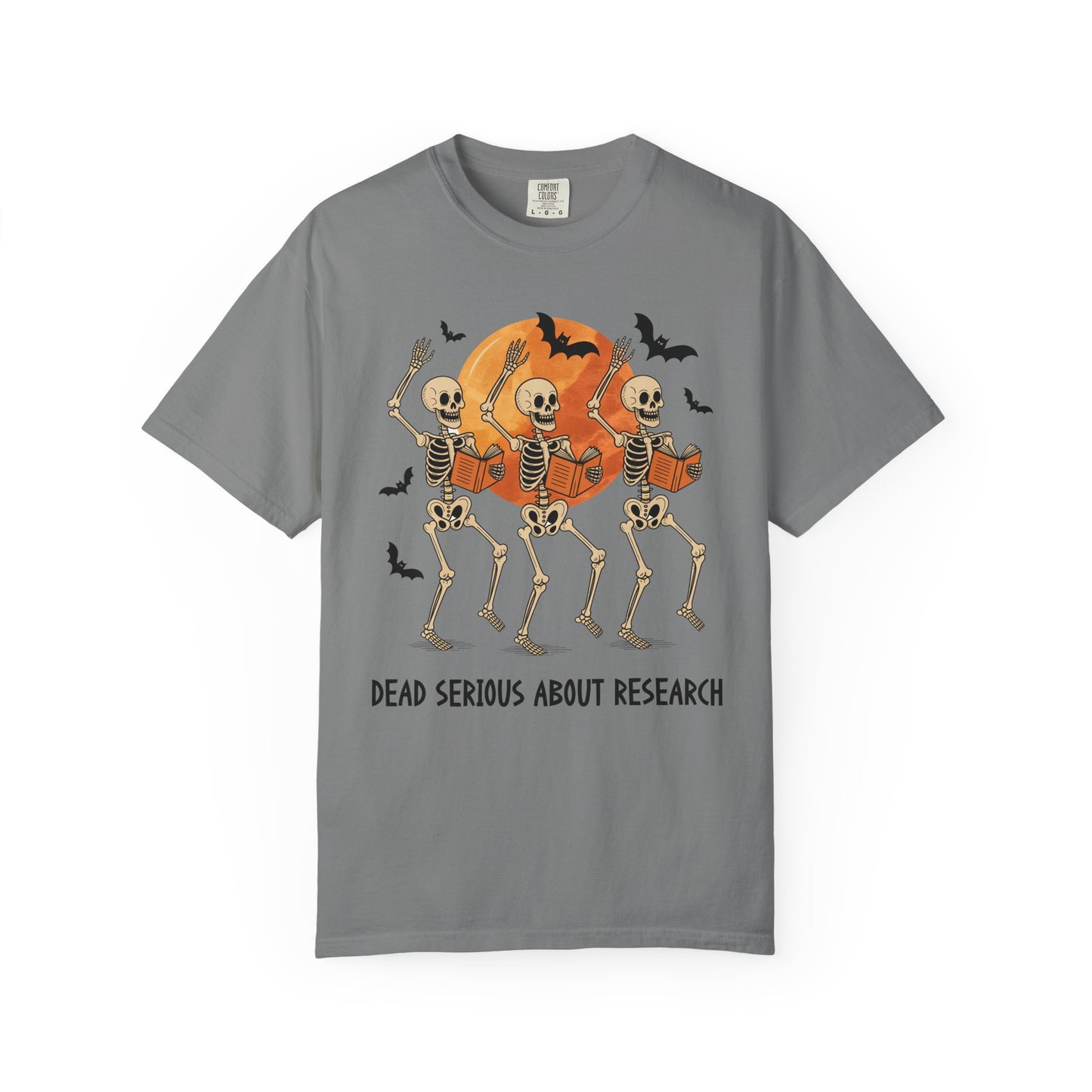 Dead Serious about Research Skeleton Halloween T-Shirt