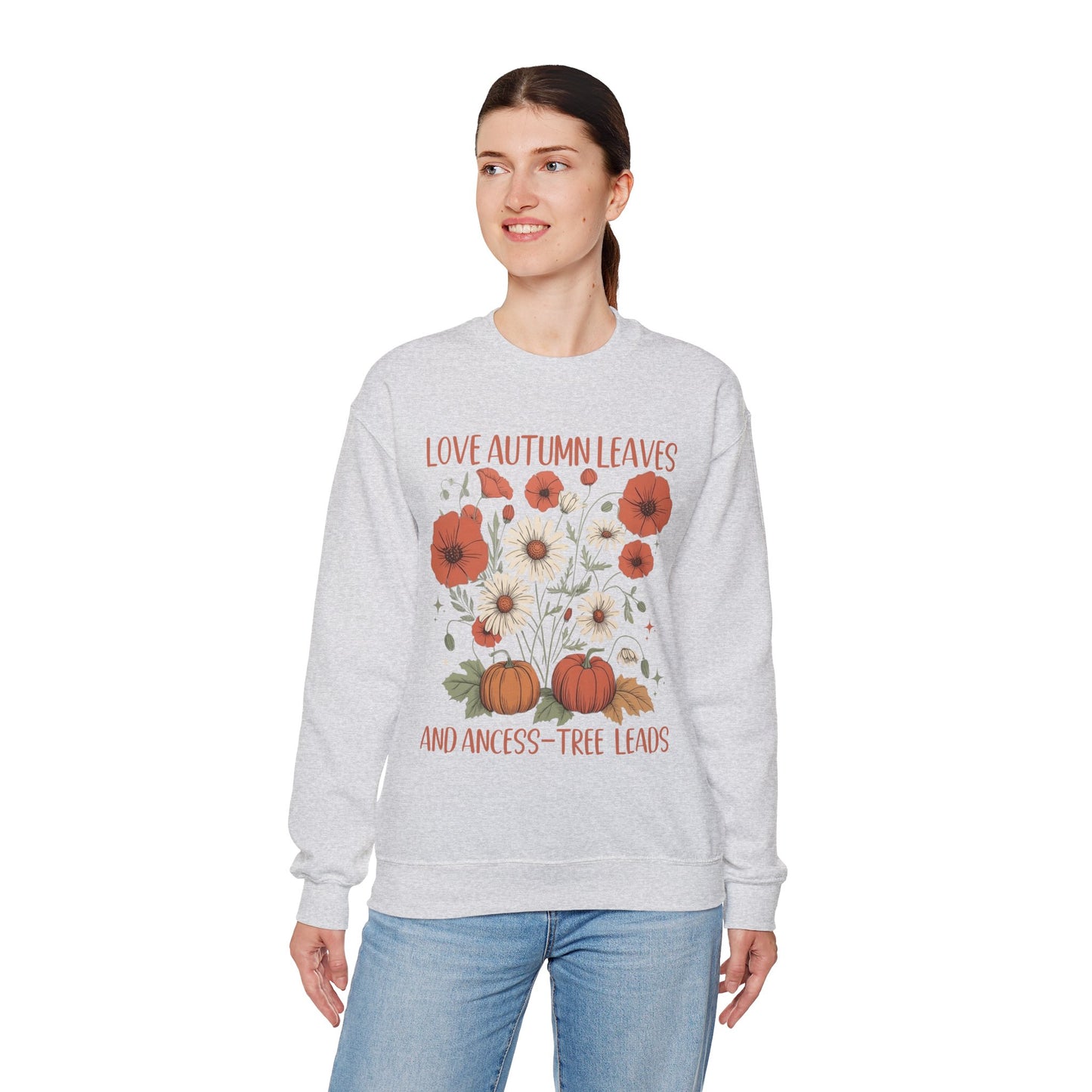 Love Autumn Leaves and Ancess-Tree Leads Sweatshirt