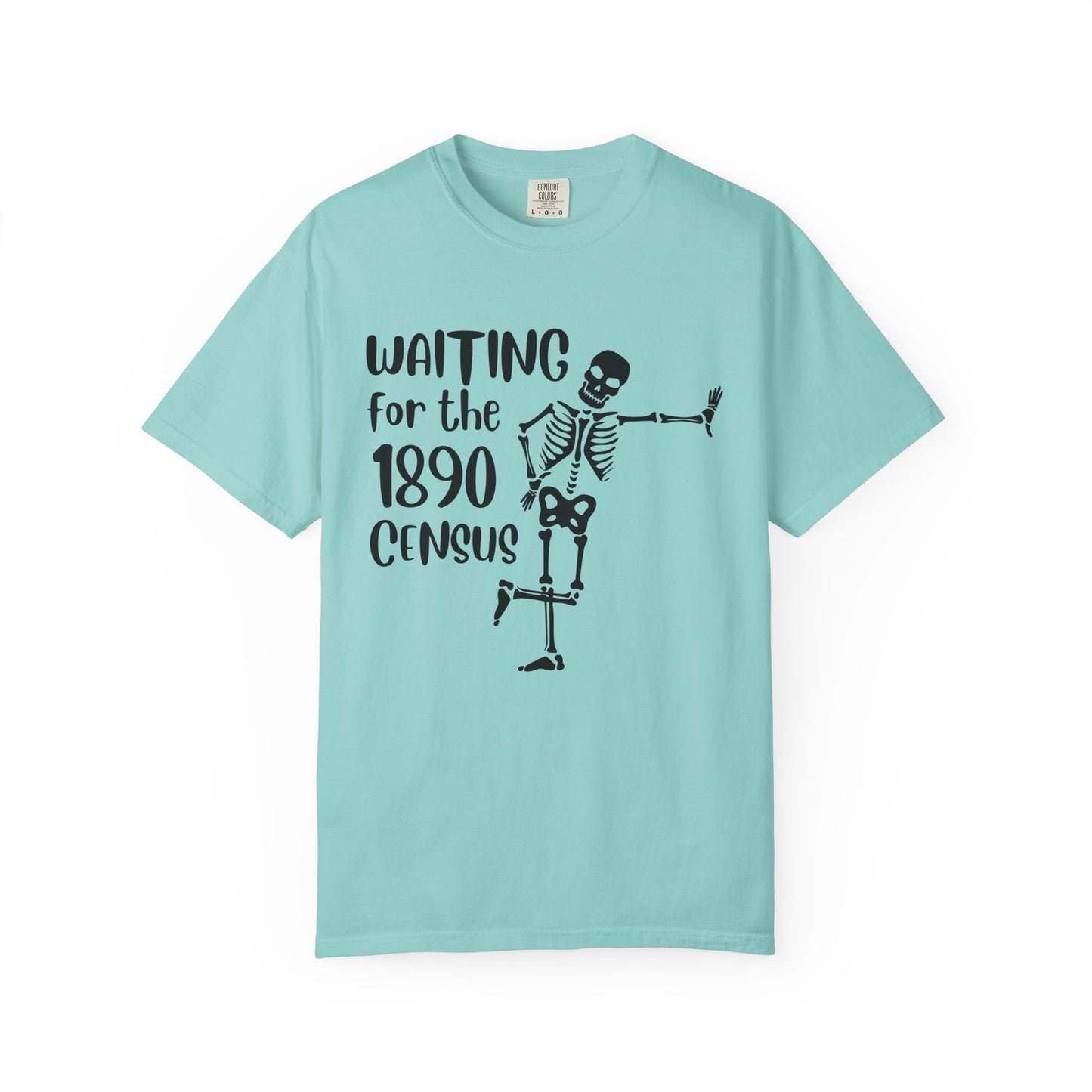 Waiting for the 1890 Census Skeleton Genealogy Shirt
