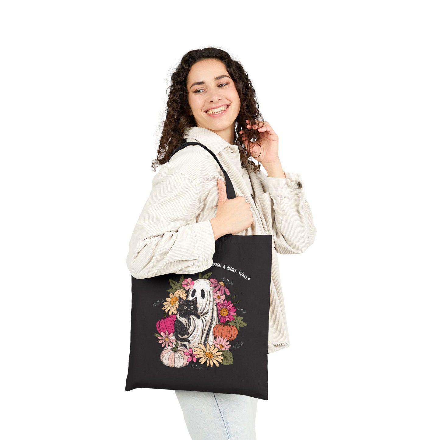 Boo-tiful Day to Break Through a Brick Wall Tote Bag