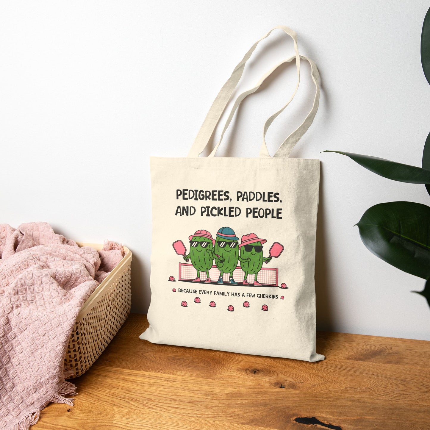 Funny Genealogy Pickleball Tote Bag