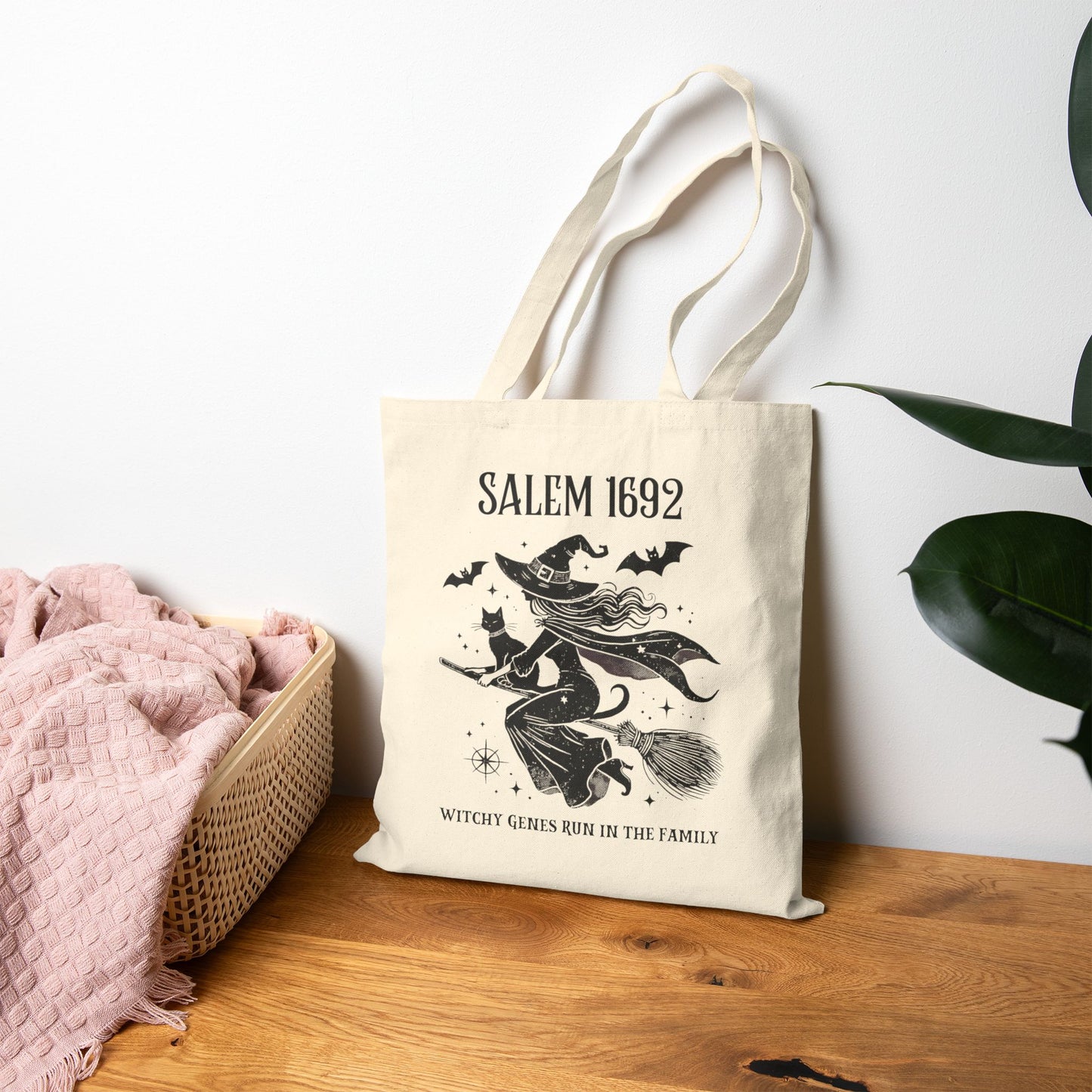 Salem 1692 Witchy Genes Run in the Family Tote Bag