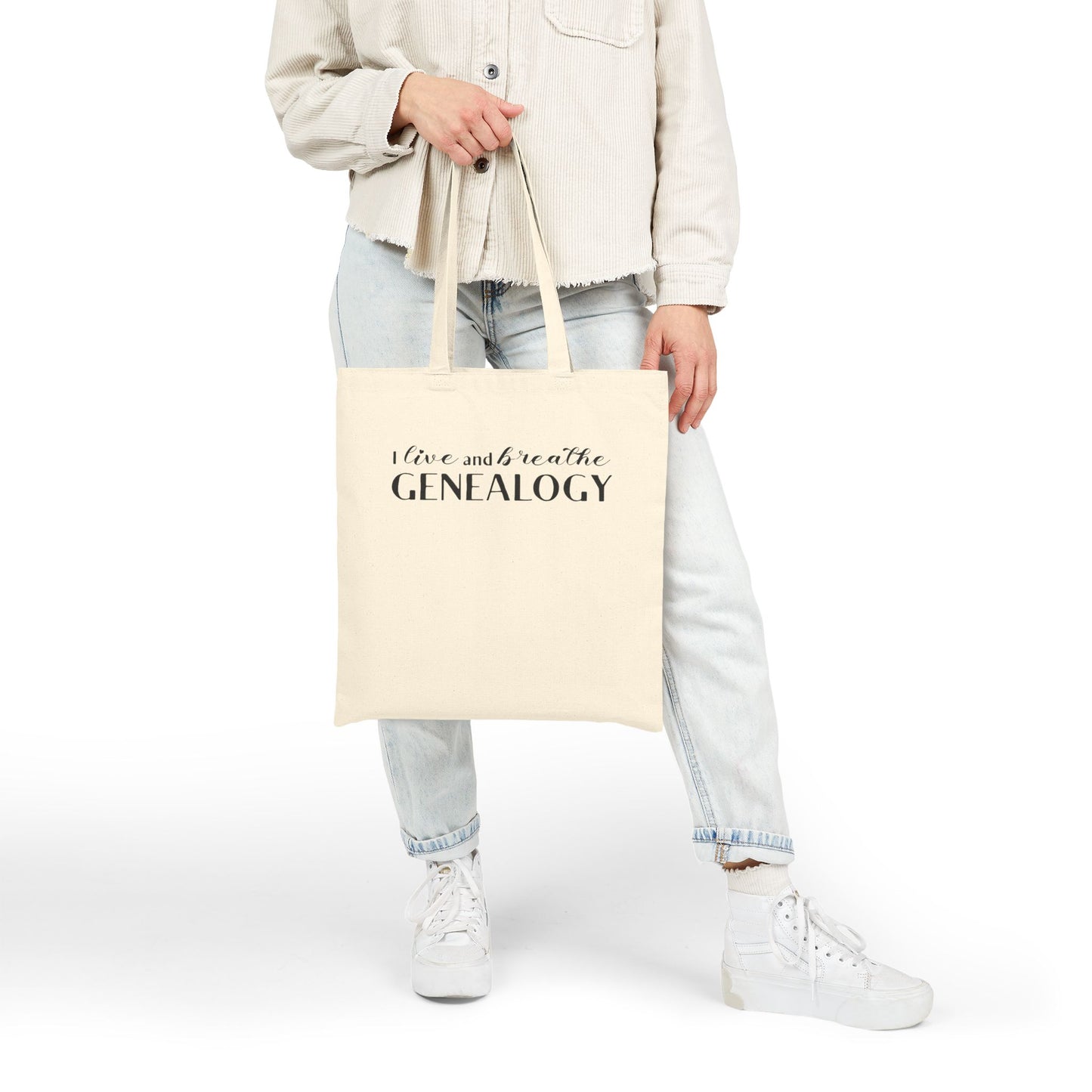 I Live and Breathe Genealogy Tote Bag