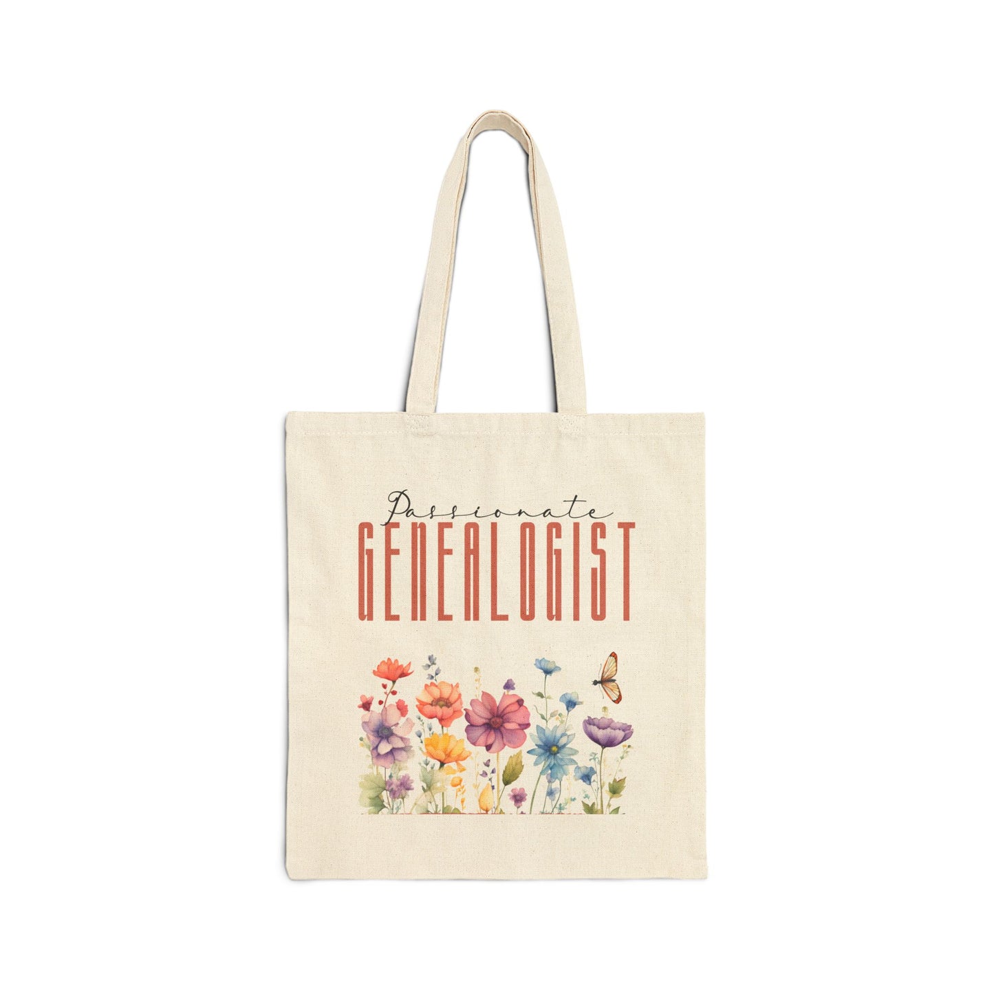 Passionate Genealogist Wildflower Tote Bag