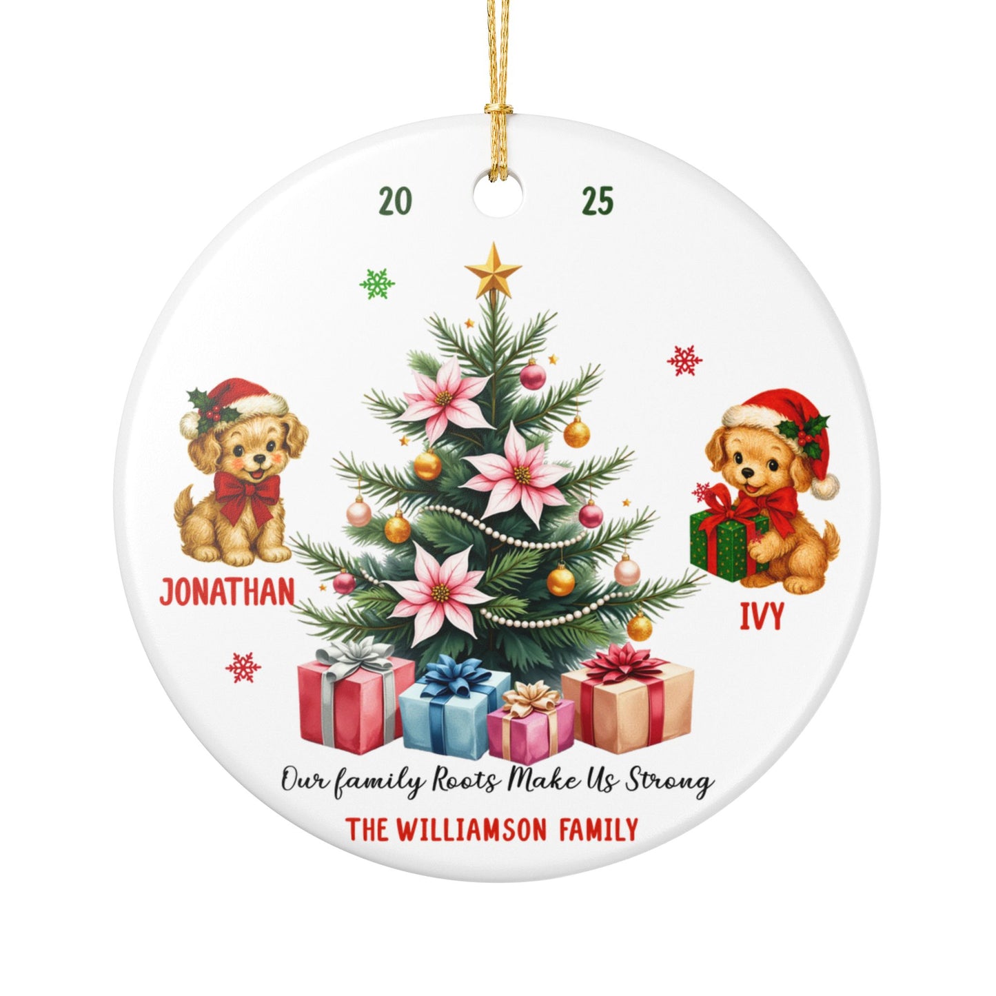 Vintage Personalized Christmas Ornament 2025