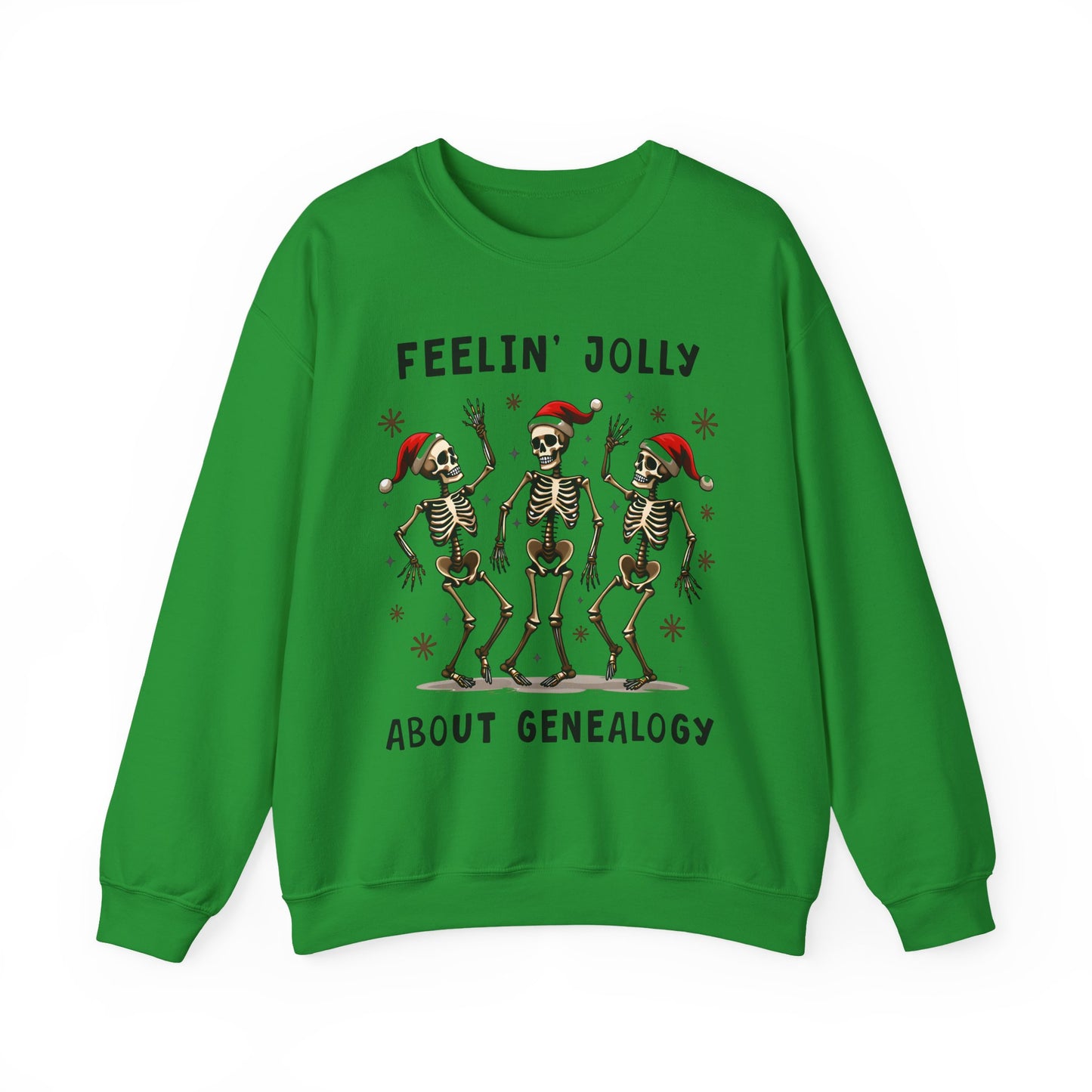 Feelinā Jolly About Genealogy Christmas Sweatshirt