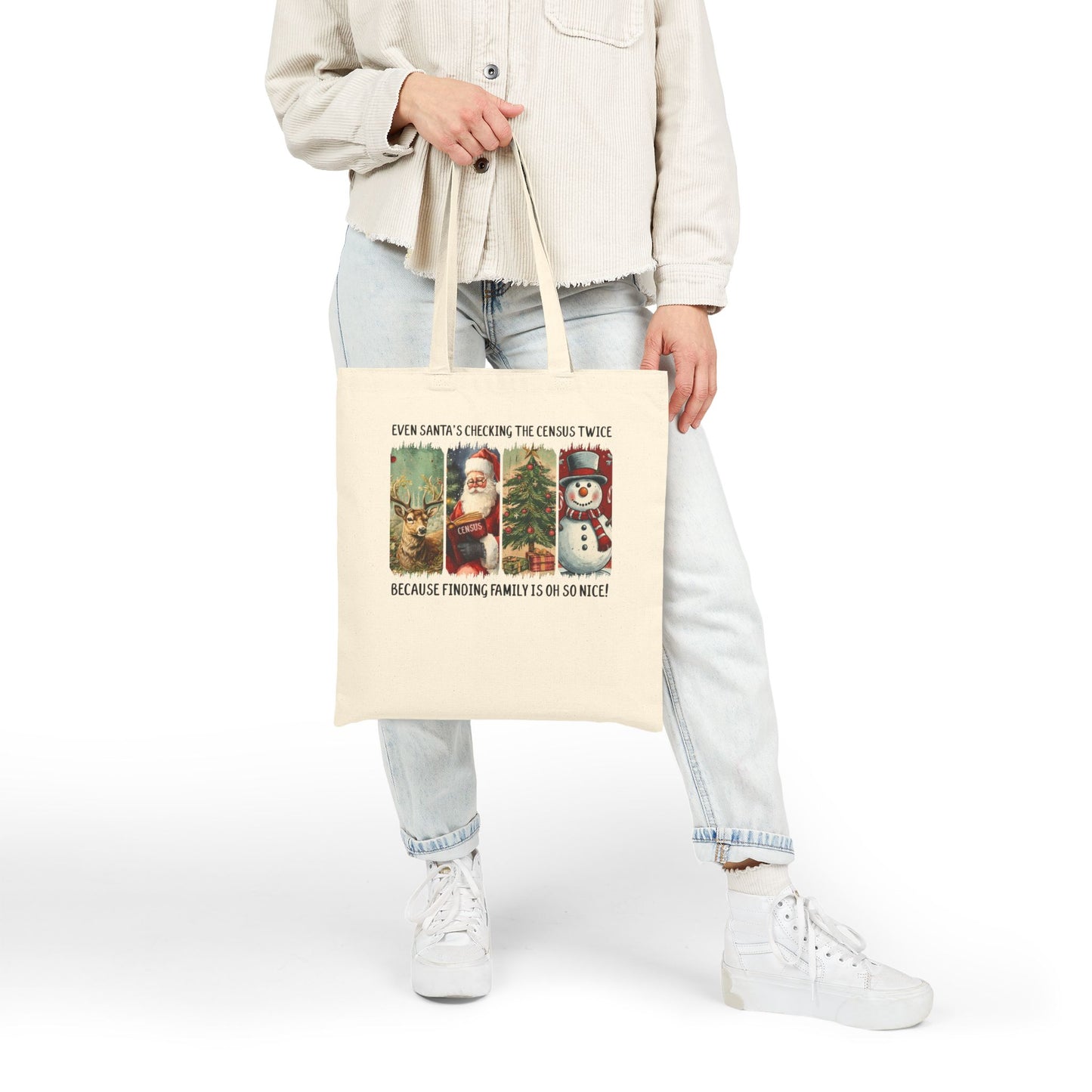 Santa’s Checking the Census Twice Tote Bag