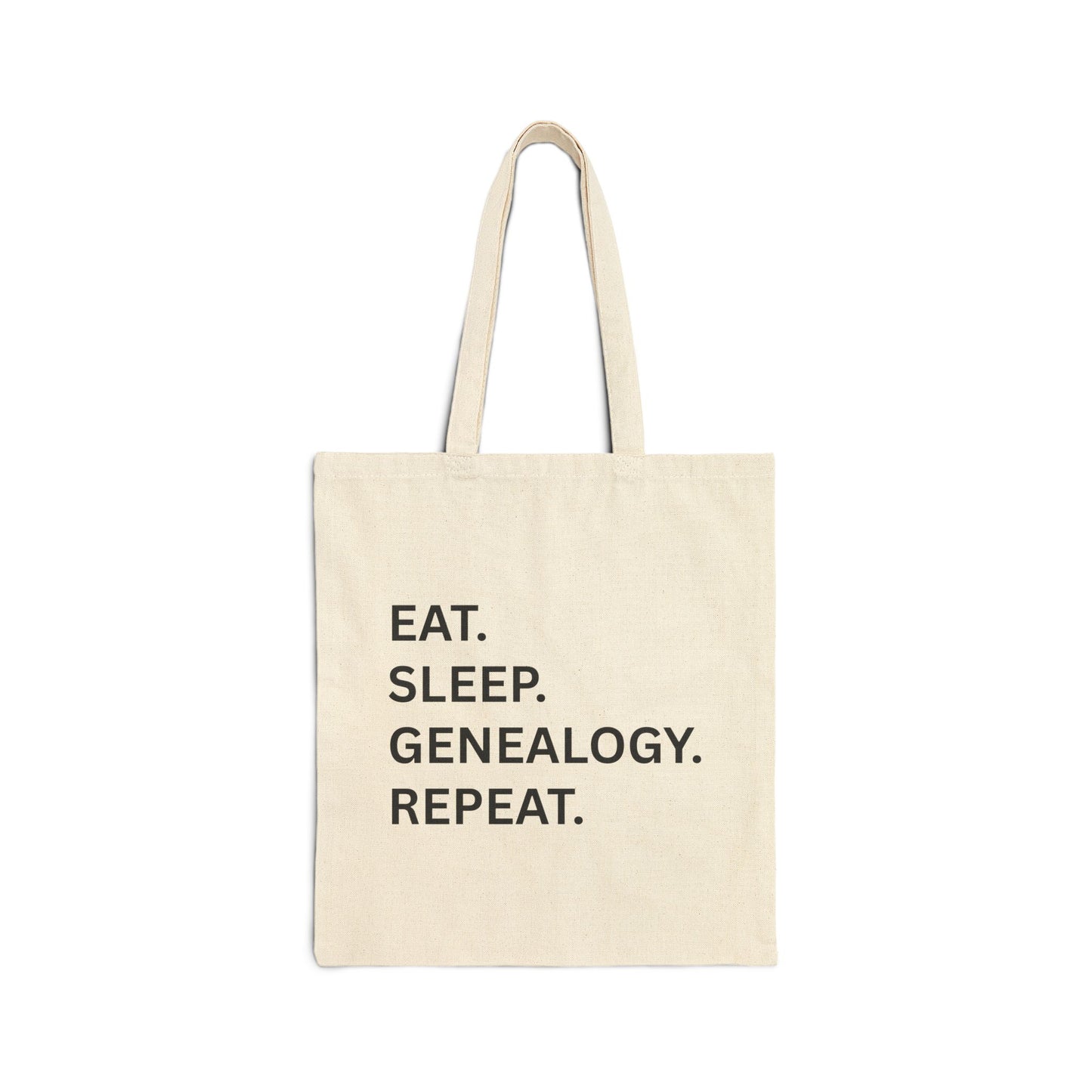 Eat Sleep Genealogy Repeat Tote Bag