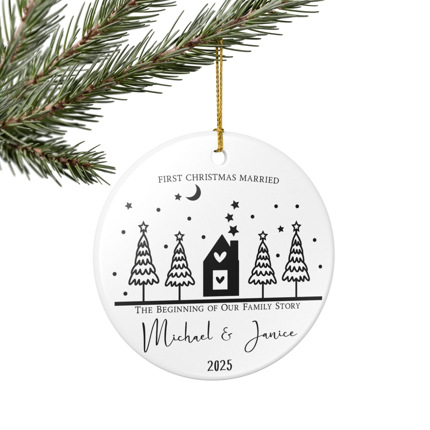 First Christmas Married Ornament