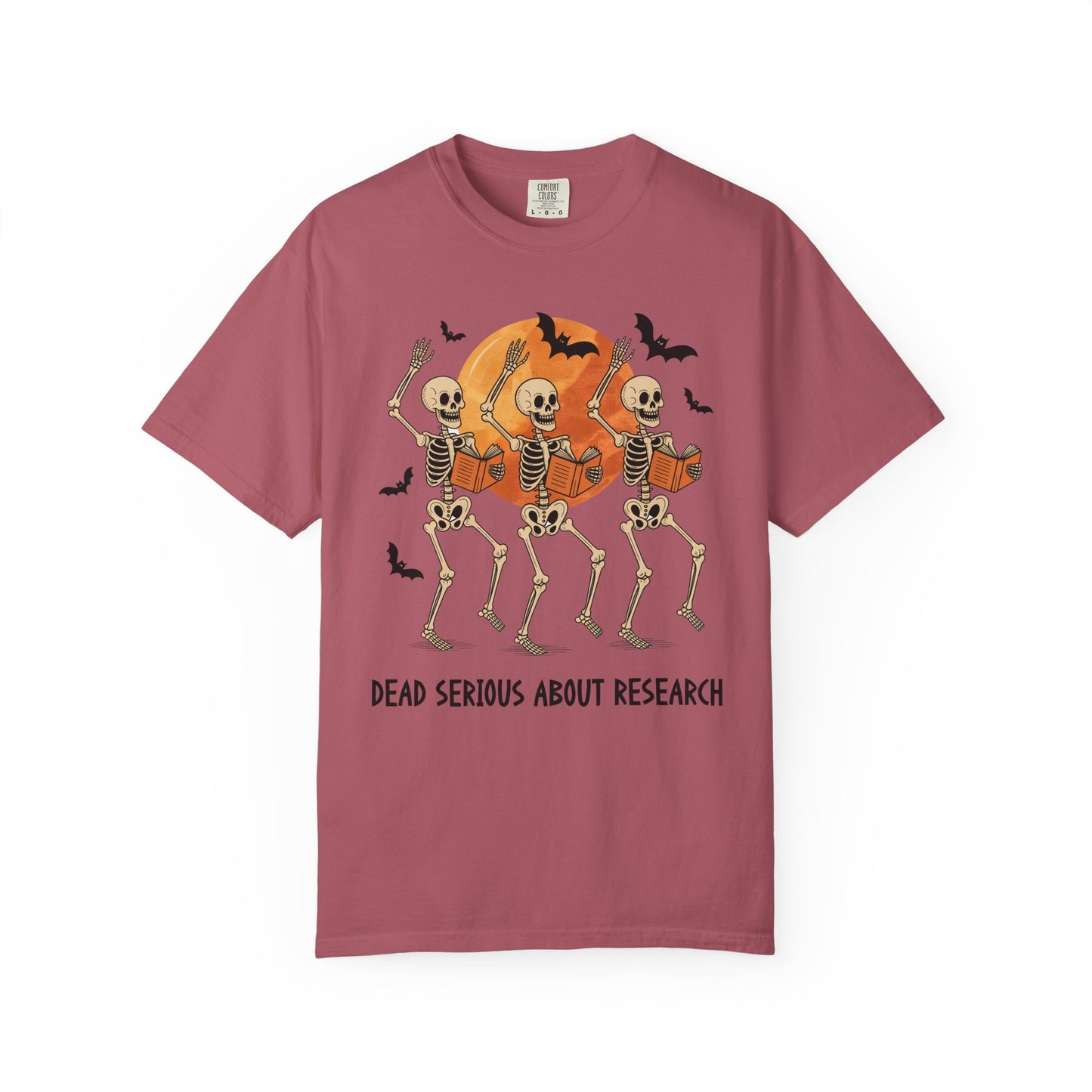 Dead Serious about Research Skeleton Halloween T-Shirt