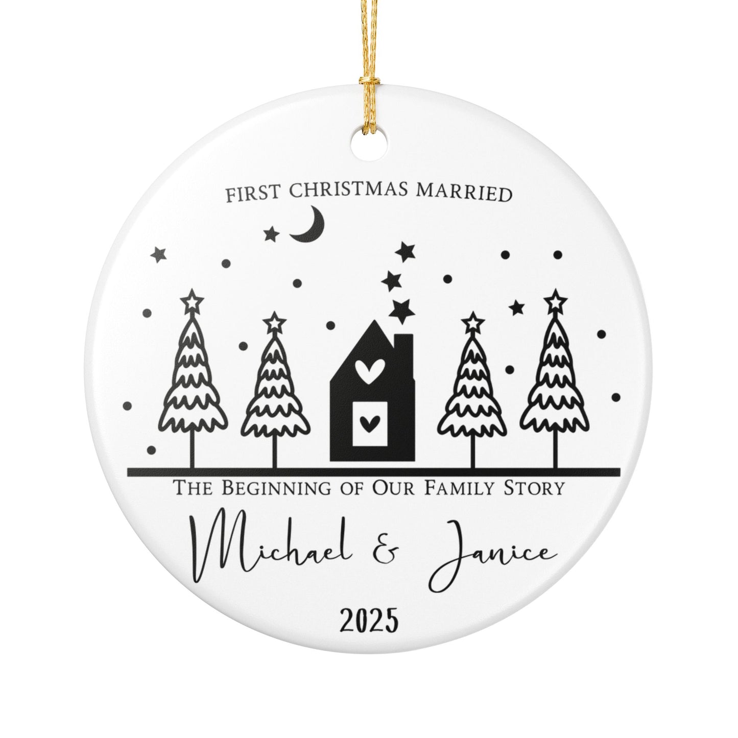 First Christmas Married Ornament